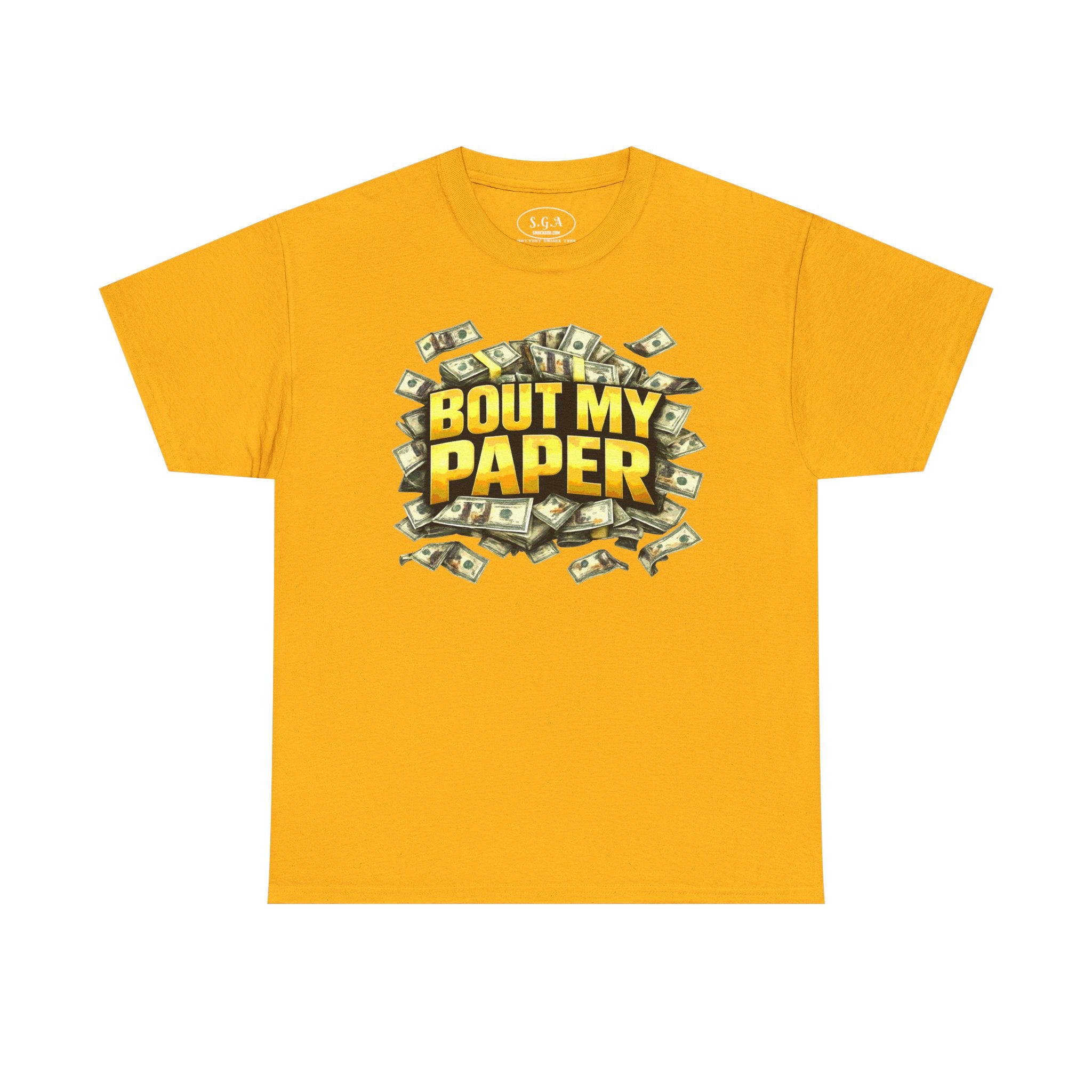 Bout My Paper T-Shirt – Money Hustle Graphic Tee | Cash Stacks Streetwear Shirt | Smack God Apparel