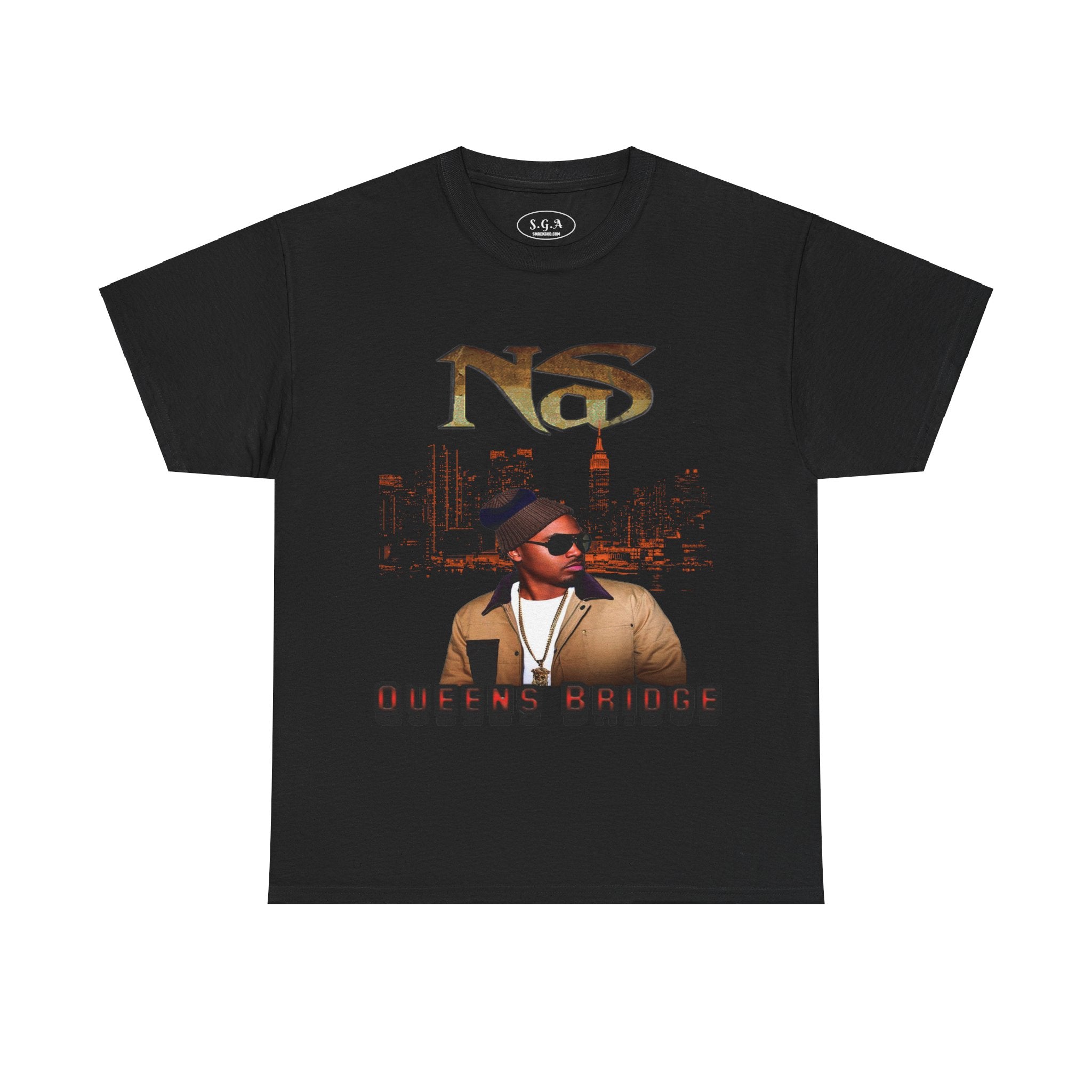 Nas Inspired Queens Bridge T-Shirt – Hip Hop Legend Graphic Tee | NYC Streetwear Shirt | Smack God Apparel