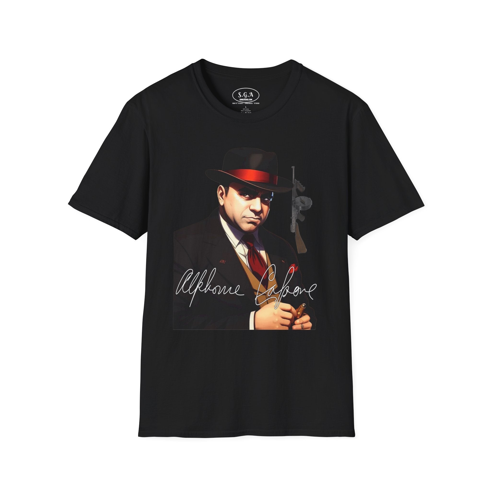 Al Capone Vintage Mafia Graphic T-Shirt – Gangster Streetwear Tee |Smack God Apparel
