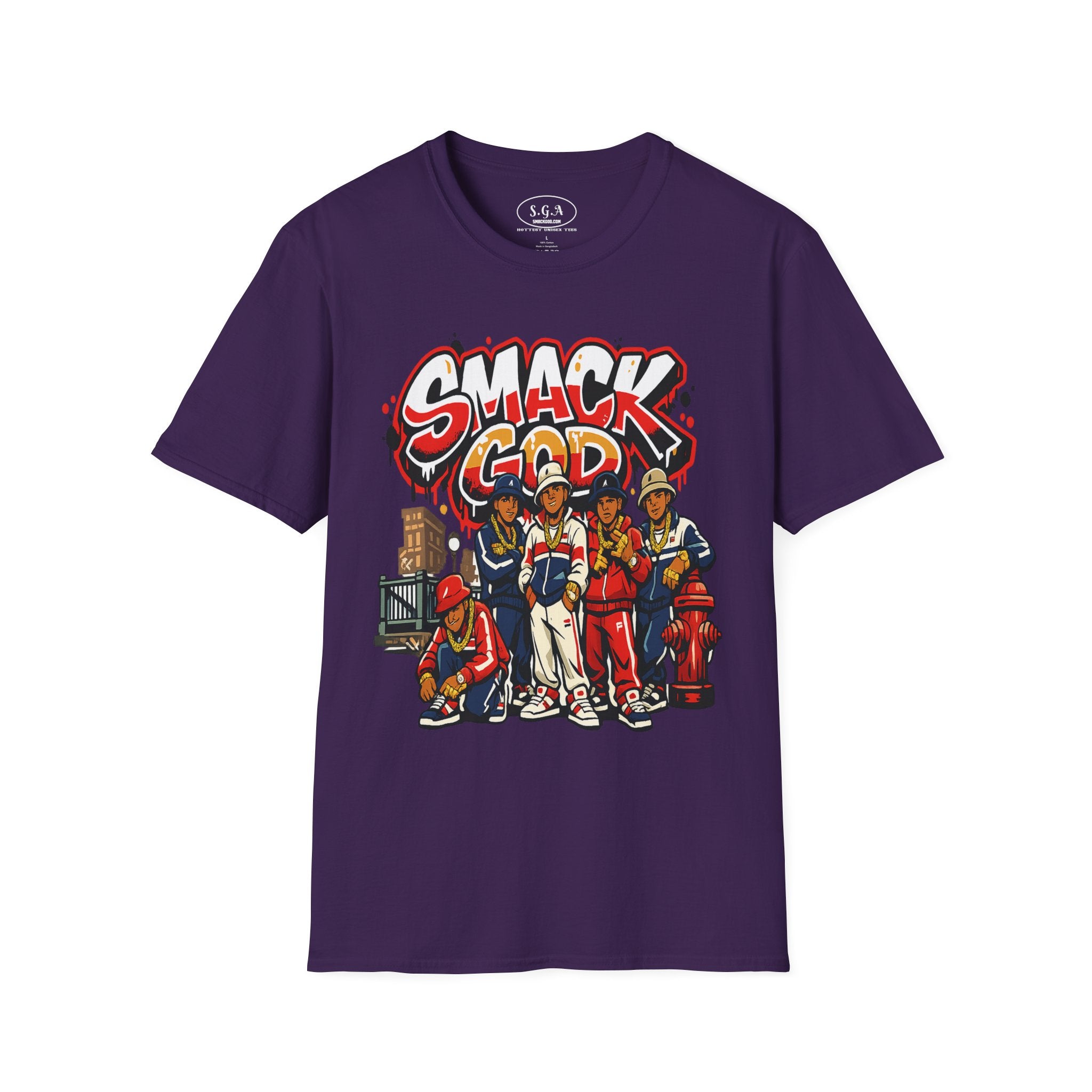 “Smack God Crew” Hip Hop T-Shirt – B-Boy Streetwear Graphic Tee | 90s Urban Culture Shirt | Breakdance Crew Style Tee |Smack God Apparel