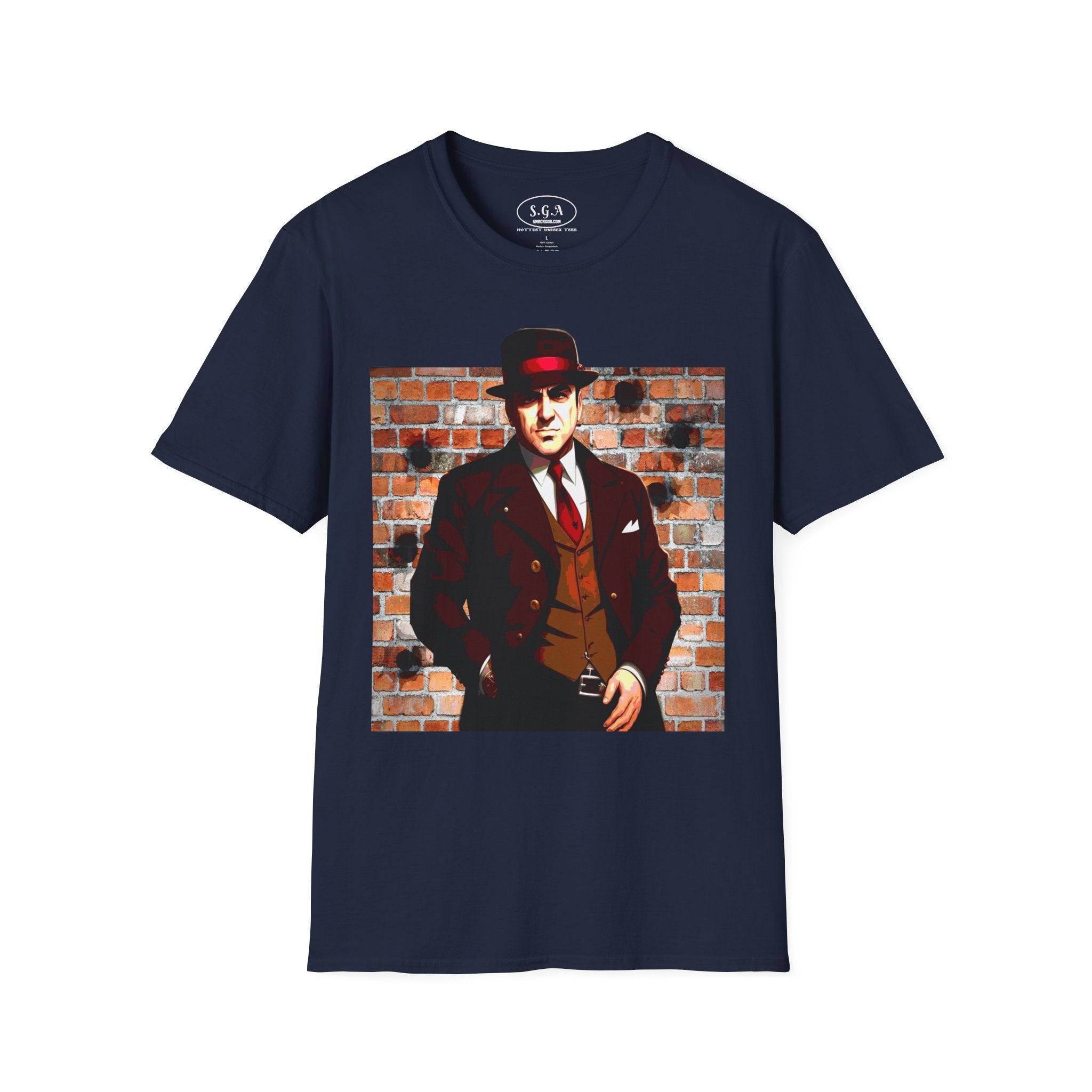 Smack God Apparel “Vintage Mob Boss Energy” Graphic T-Shirt – Classic Gangster Streetwear Tee | Old School Mafia Style Shirt | Retro Crime Drama Graphic Tee
