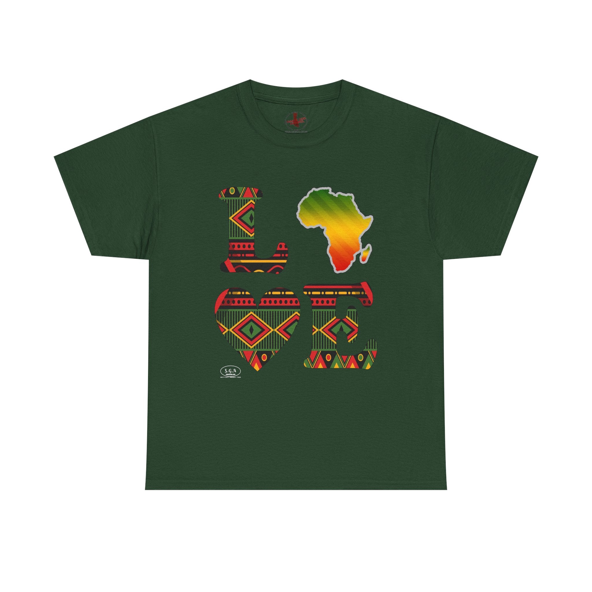 Love Africa T-Shirt – Smack God Apparel Afrocentric Graphic Tee | African Pride Streetwear Shirt | Cultural Urban T-shirt