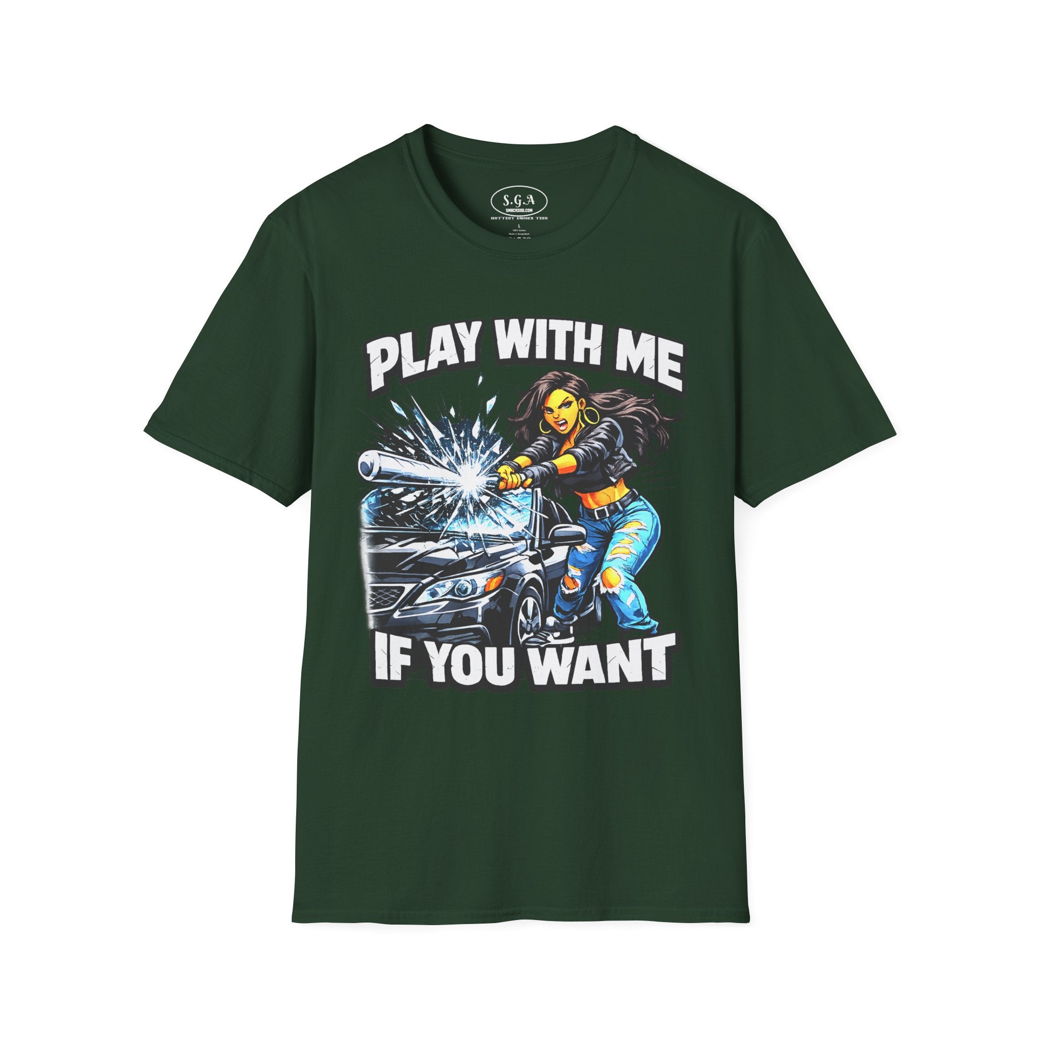 “Play With Me If You Want” Graphic T-Shirt – Bold Streetwear Statement Tee | Urban Attitude Shirt | Smack God Apparel