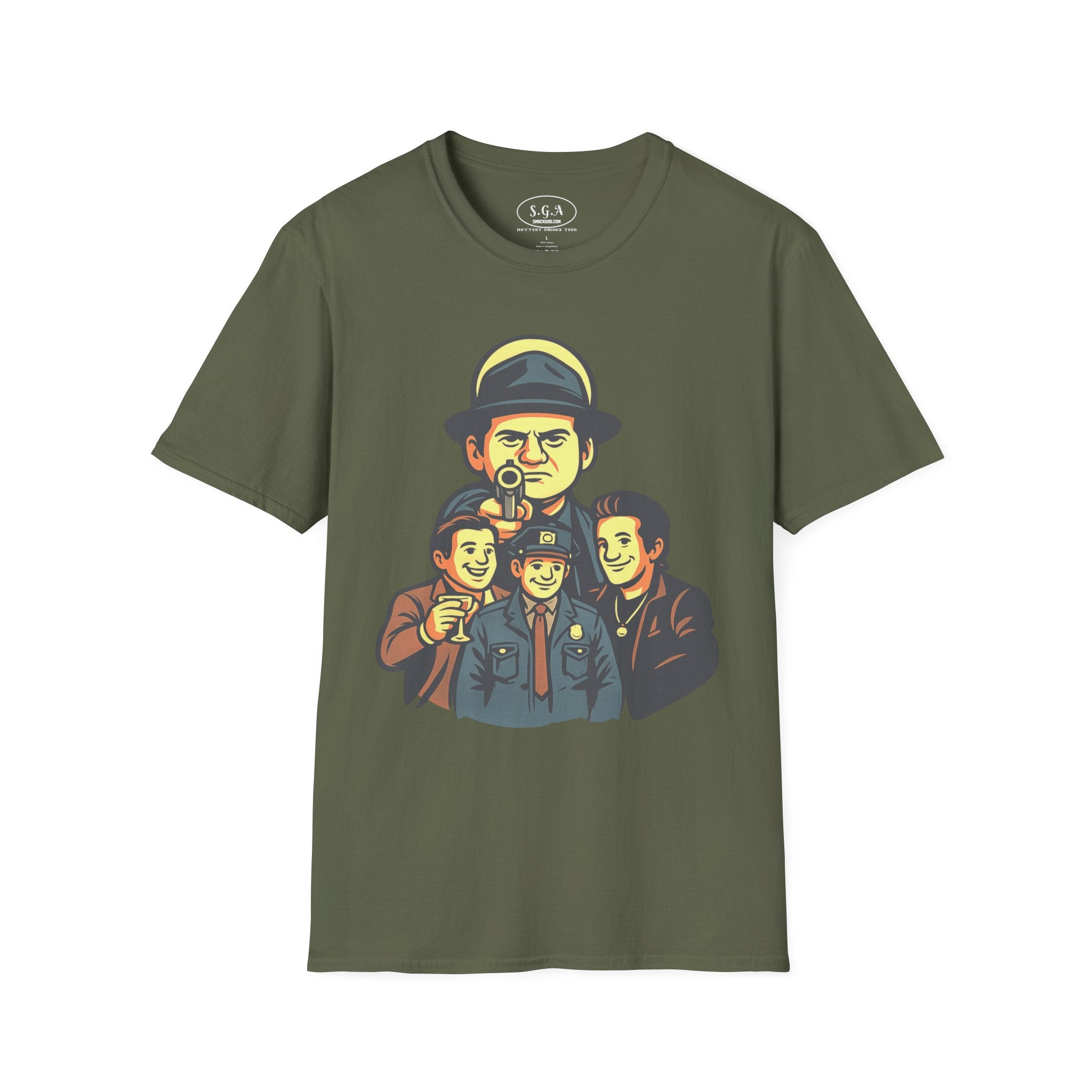 Joe Pesci Inspired Graphic T-Shirt – Classic  Movie Cartoon Tee | Gangster Film Streetwear | Smack God Apparel