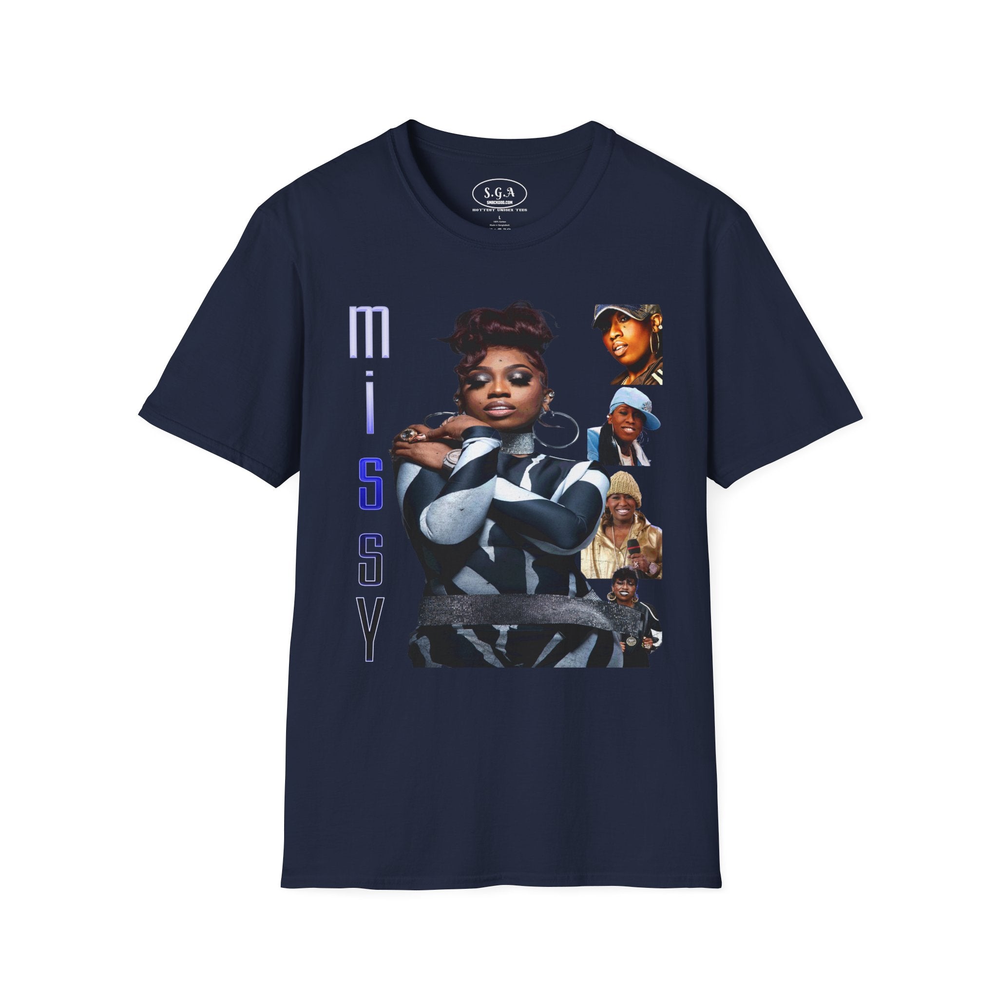 Missy Elliott Graphic T-Shirt – Smack God Apparel Hip Hop Legend Tee | 90s Female Rap Icon Shirt | Urban Streetwear TShirt