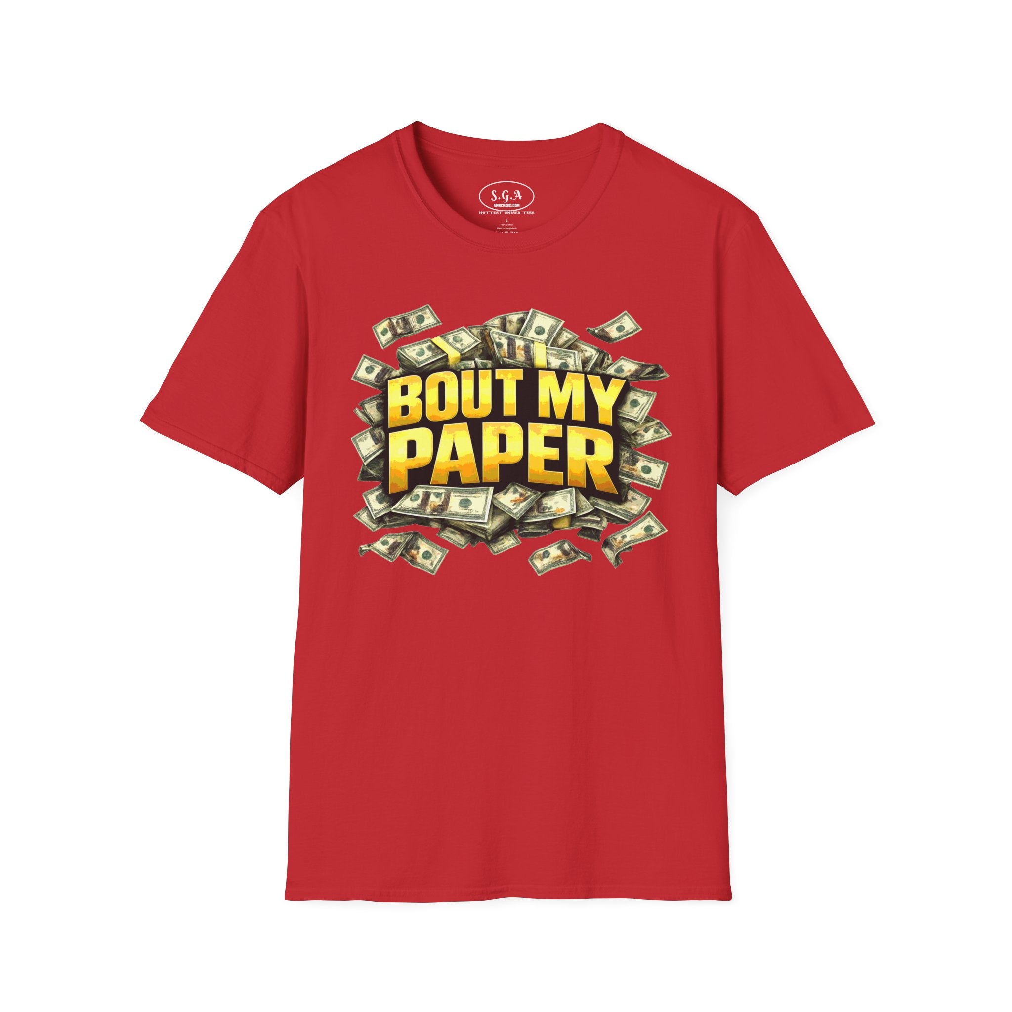 Bout My Paper T-Shirt – Money Hustle Graphic Tee | Cash Stacks Streetwear Shirt | Smack God Apparel
