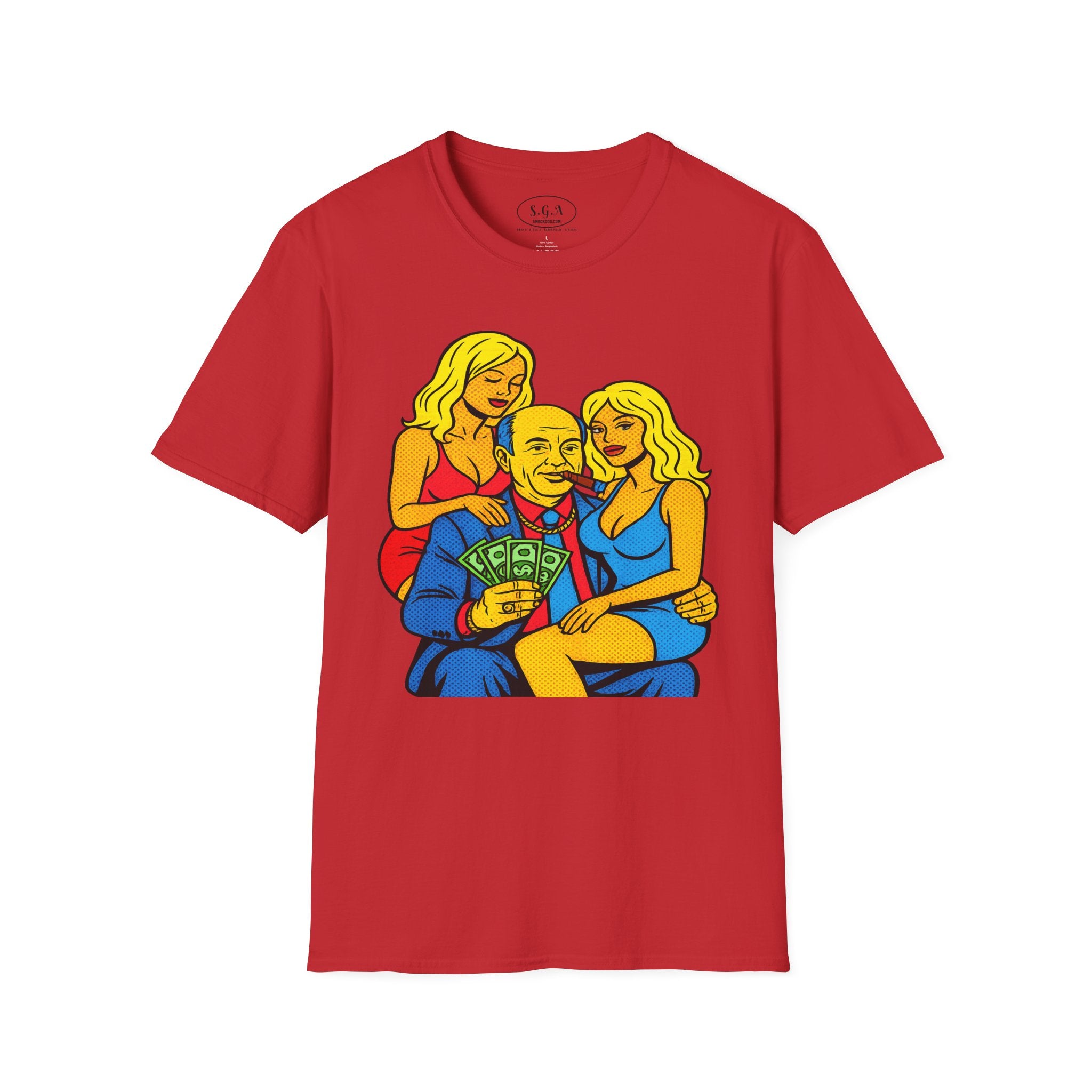 Vintage Mob Boss Money Shirt – Smack God Apparel | Cartoon Gangster Graphic T-Shirt | Retro Mafia Boss Streetwear Tee