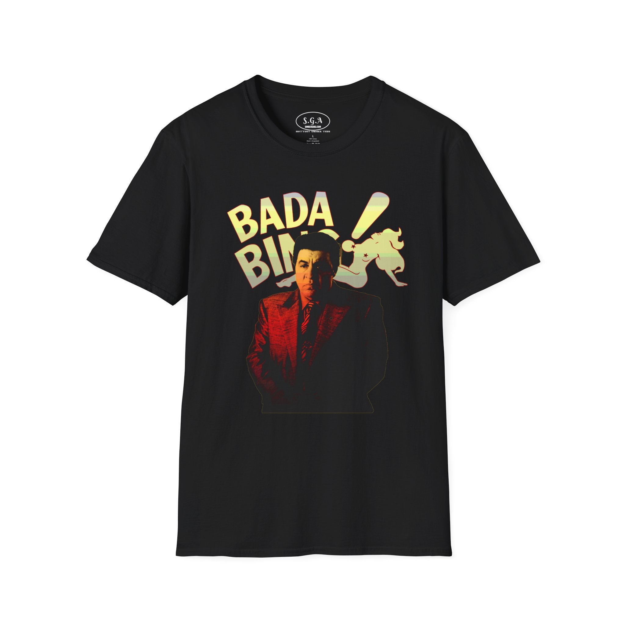 “Bada Bing Silvio Dante” Graphic T-Shirt – Sopranos Inspired Mafia Tee | Classic Mob Boss Streetwear Shirt | TV Icon Graphic Tee