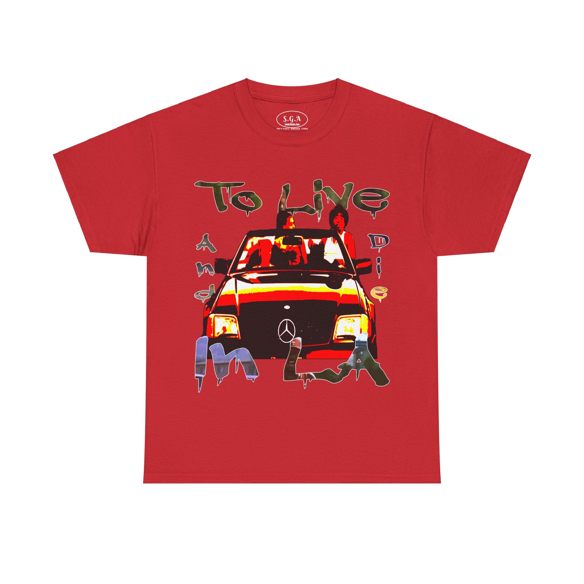 To Live and Die in LA 2Pac Inspired T-Shirt – West Coast Hip Hop Graphic Tee | Los Angeles Streetwear Shirt | Smack God Apparel