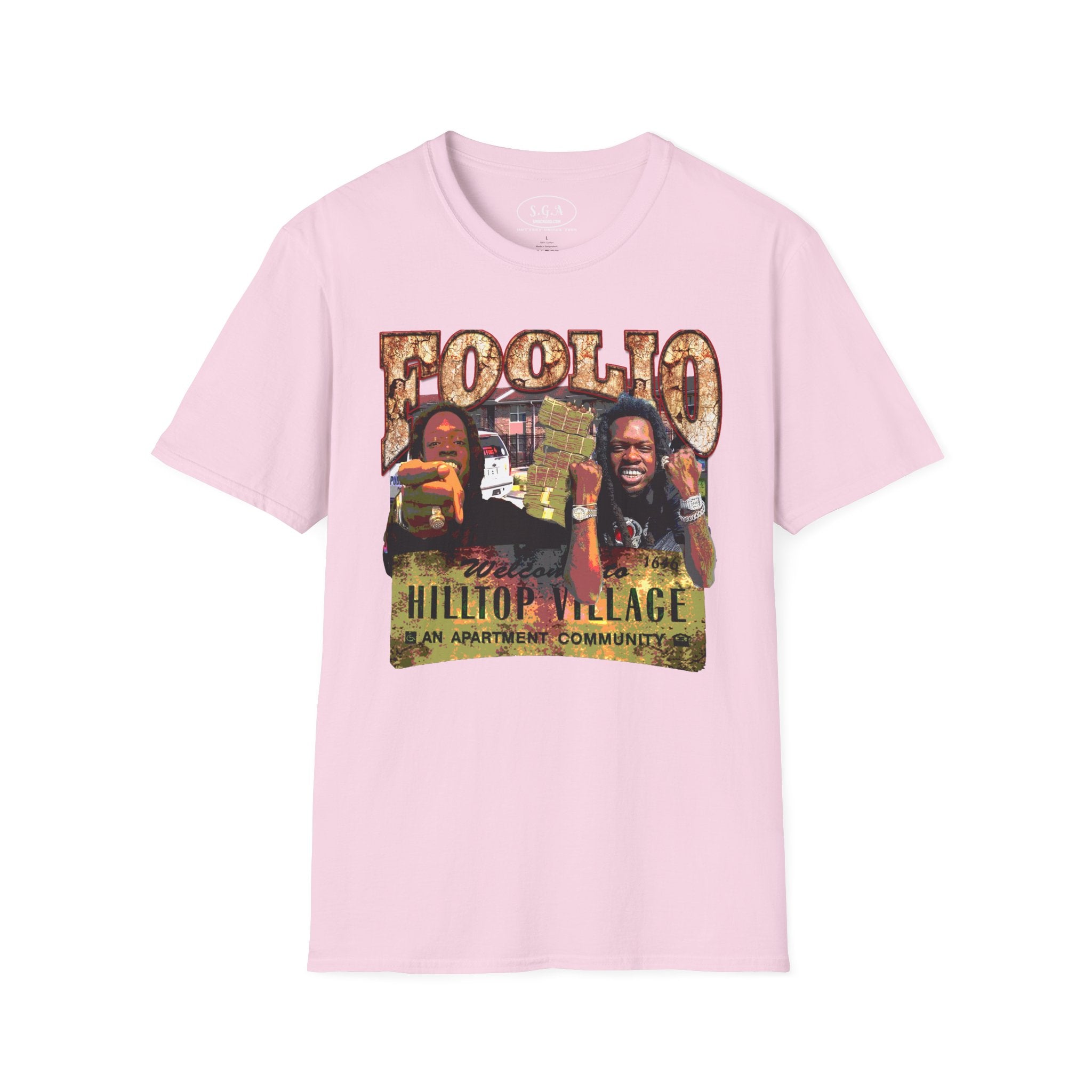 Julio Foolio Hilltop Village T-Shirt – Urban Rap Streetwear Graphic Tee | Hip Hop Culture Shirt | Smack God Apparel