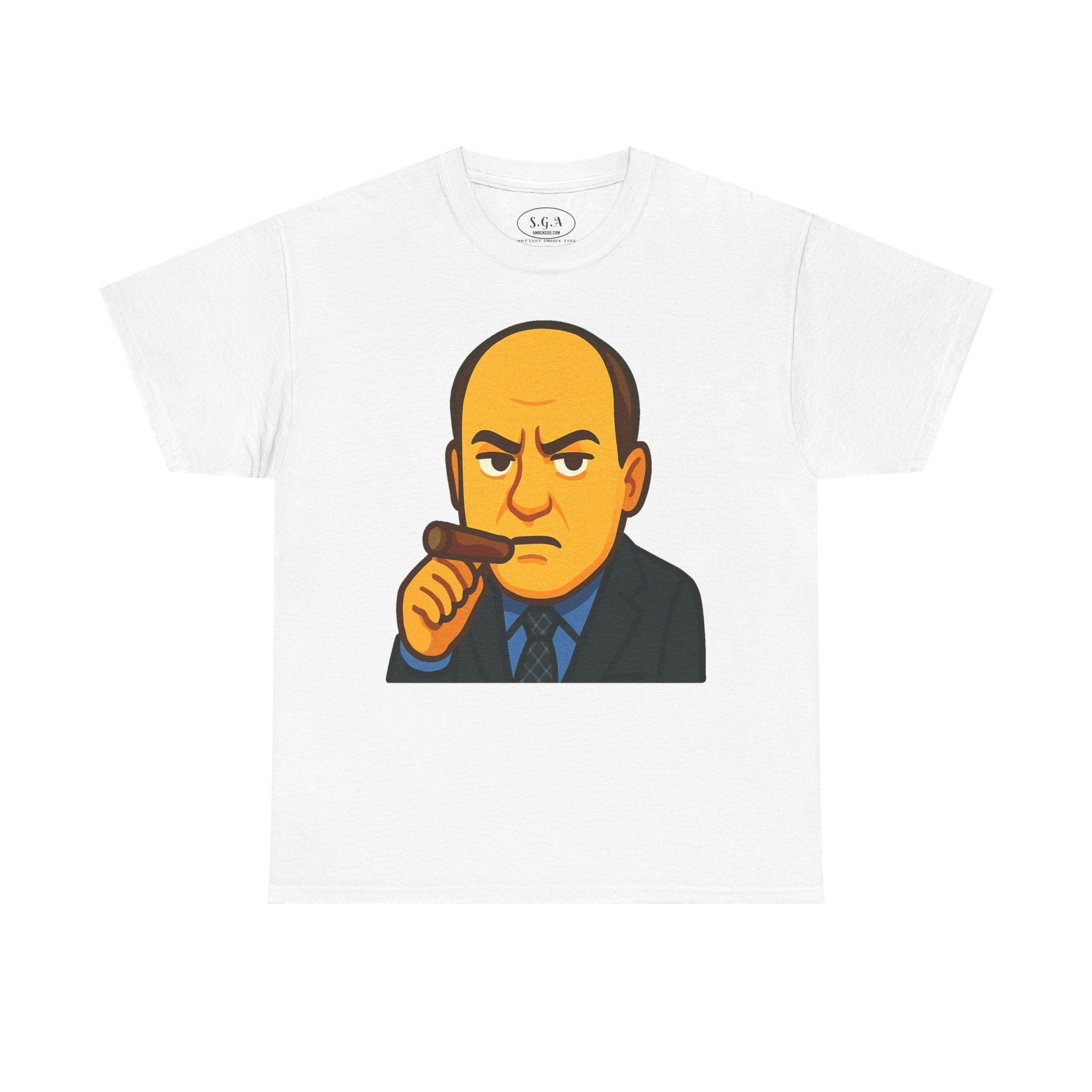 Tony Soprano Inspired Graphic T-Shirt – Mafia Boss Cartoon Tee | Sopranos Style Streetwear Shirt | Smack God Apparel