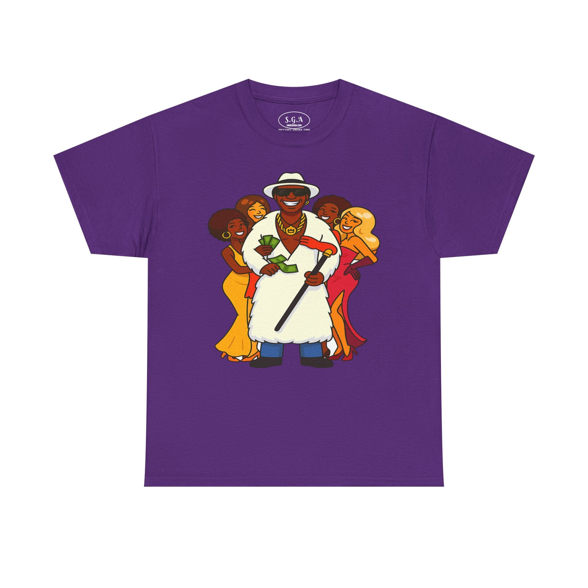 Goldie “The Mack” Inspired Pimp Boss T-Shirt – Money Hustler Graphic Tee | Retro Streetwear Shirt | Smack God Apparel