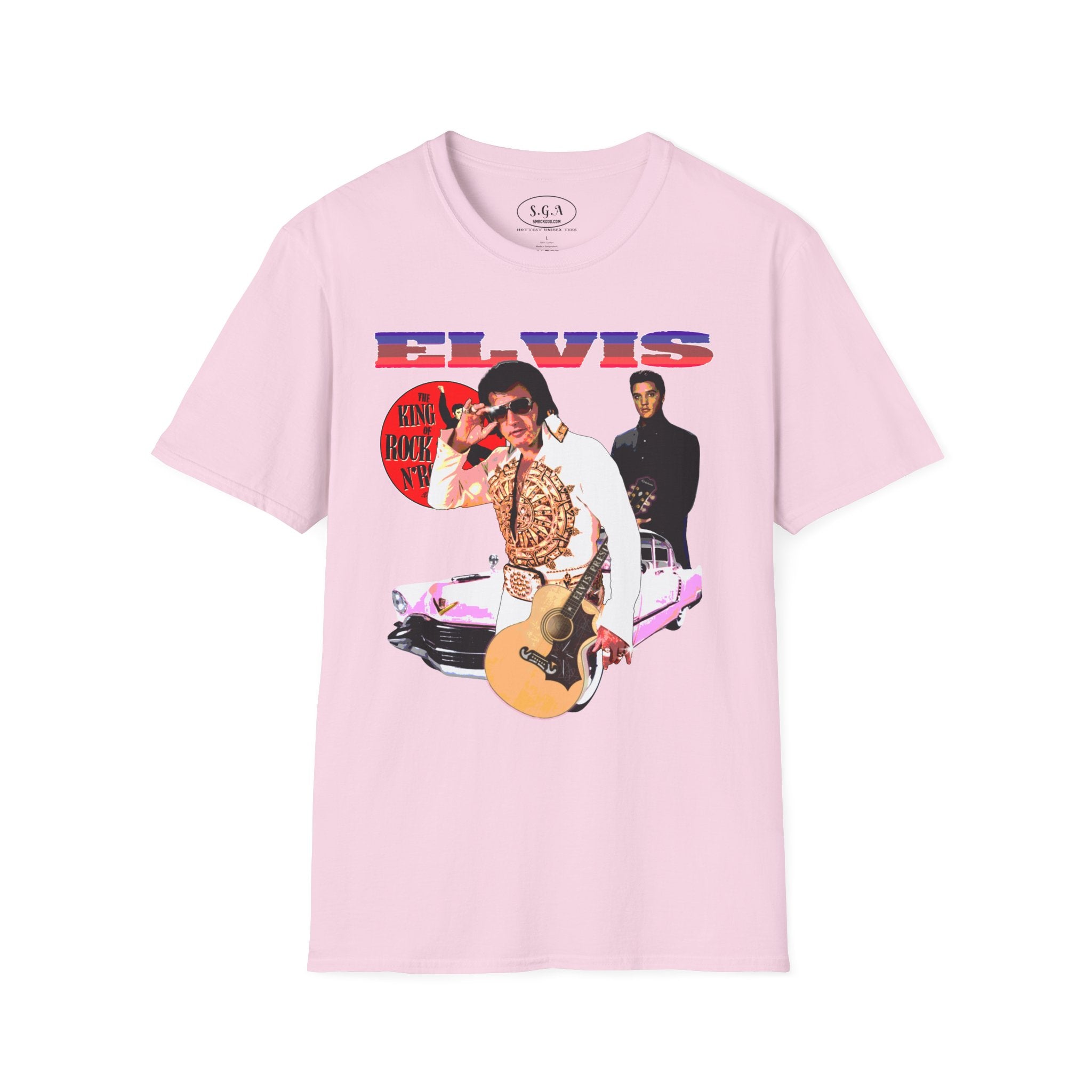 Elvis Inspired T-Shirt – King of Rock Vintage Graphic Tee | Retro Rock N Roll Shirt | Smack God Apparel