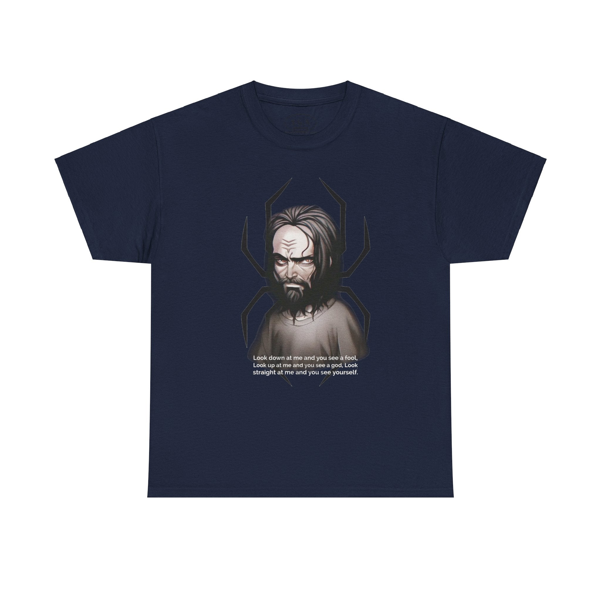 Smack God Apparel “Dark History Files” Graphic T-Shirt – Charles Manson Case Inspired Tee | True Crime Documentary Streetwear Shirt | Vintage News Graphic Tee