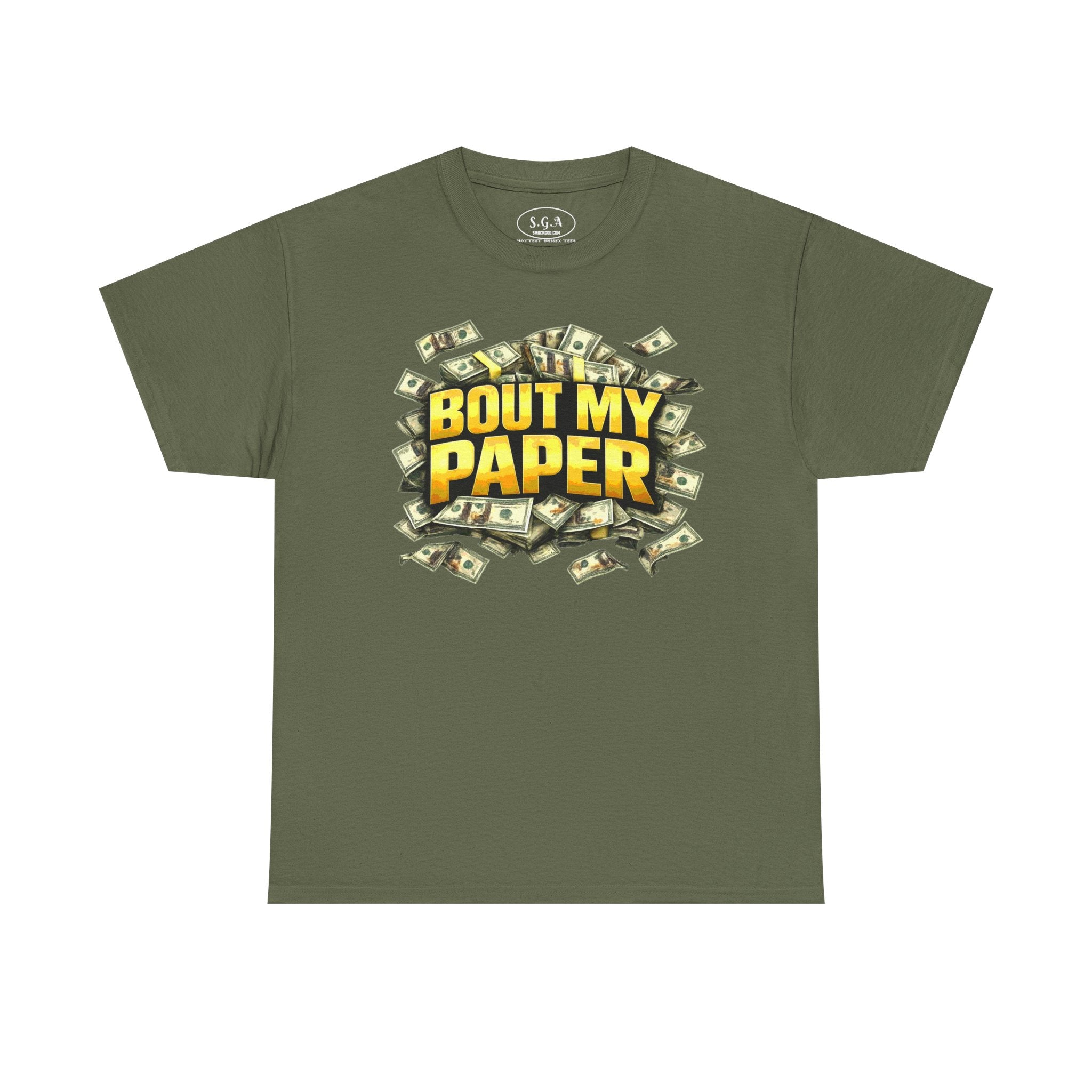 Bout My Paper T-Shirt – Money Hustle Graphic Tee | Cash Stacks Streetwear Shirt | Smack God Apparel