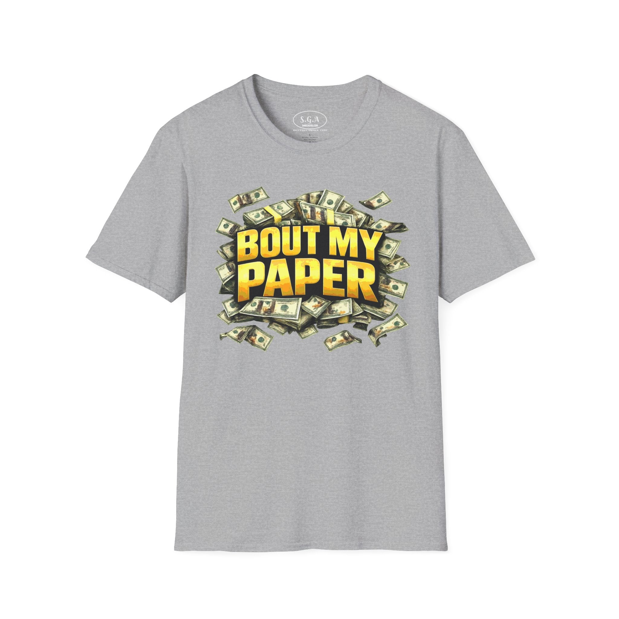 Bout My Paper T-Shirt – Money Hustle Graphic Tee | Cash Stacks Streetwear Shirt | Smack God Apparel