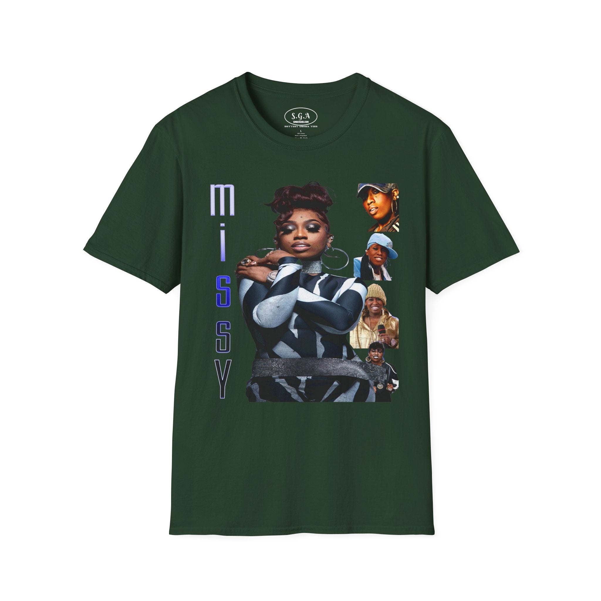 Missy Elliott Graphic T-Shirt – Smack God Apparel Hip Hop Legend Tee | 90s Female Rap Icon Shirt | Urban Streetwear TShirt