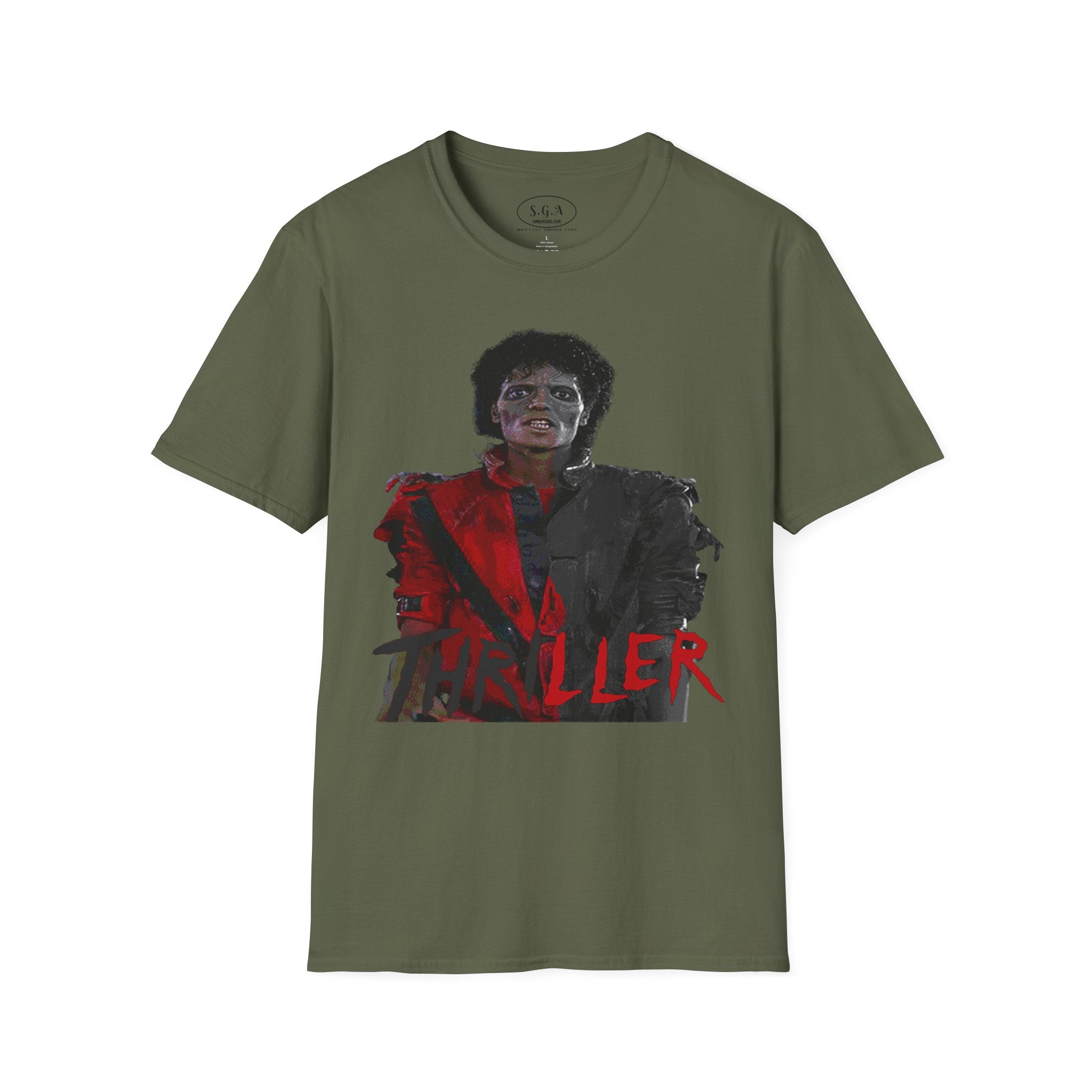 Thriller Inspired Graphic T-Shirt – Retro Horror Pop Culture Tee | 80s Music Streetwear Shirt | Smack God Apparel