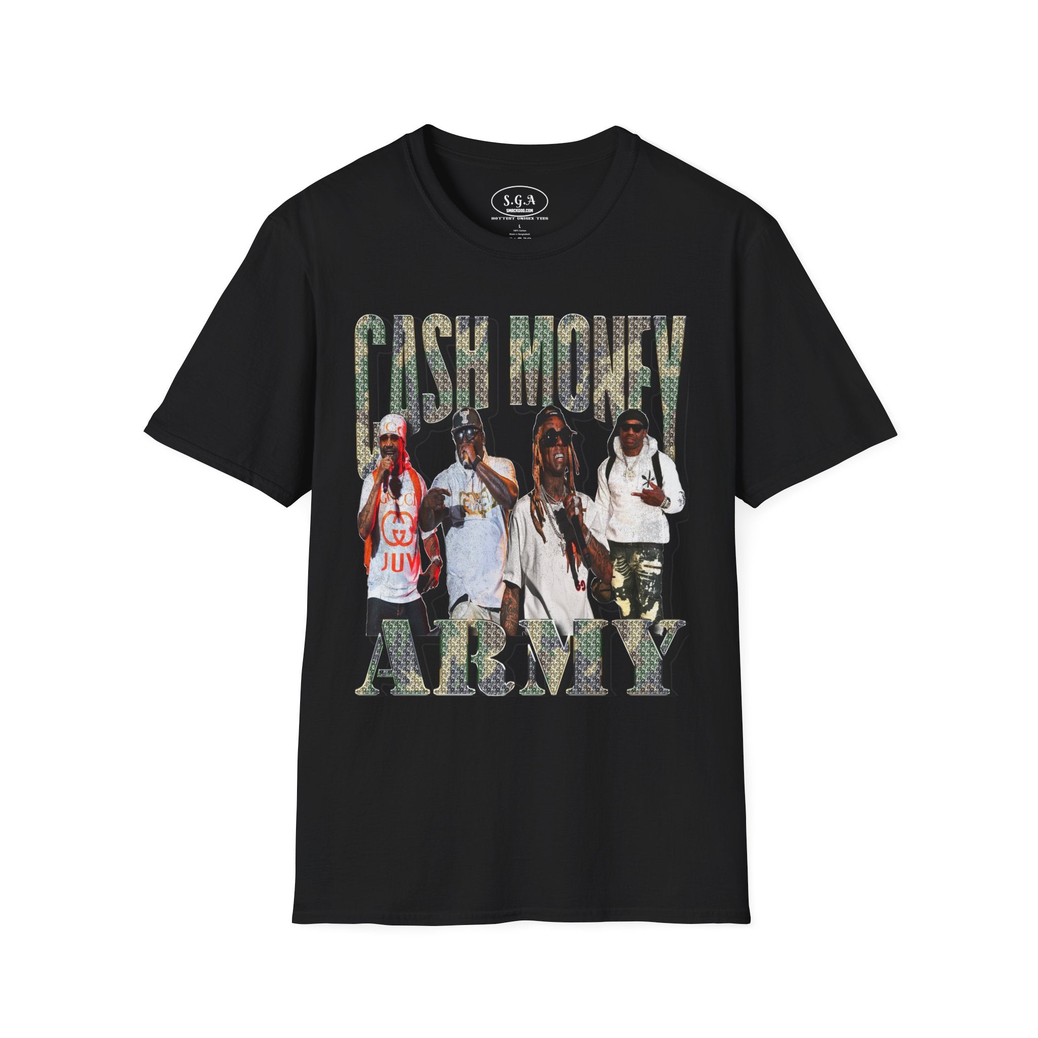 Cash Money Army T-Shirt | Smack God Apparel | Featuring Juvenile, B.G., Turk & Lil Wayne