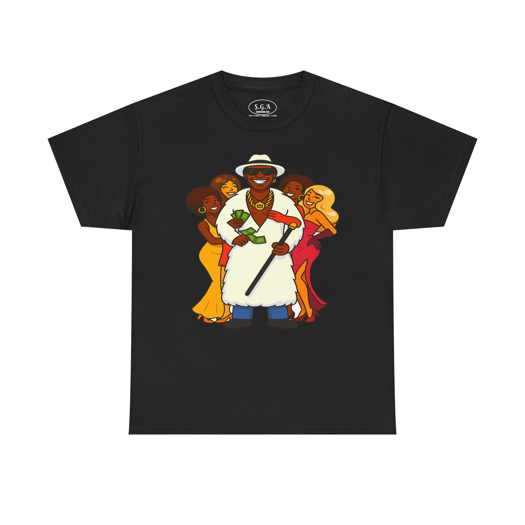 Goldie “The Mack” Inspired Pimp Boss T-Shirt – Money Hustler Graphic Tee | Retro Streetwear Shirt | Smack God Apparel
