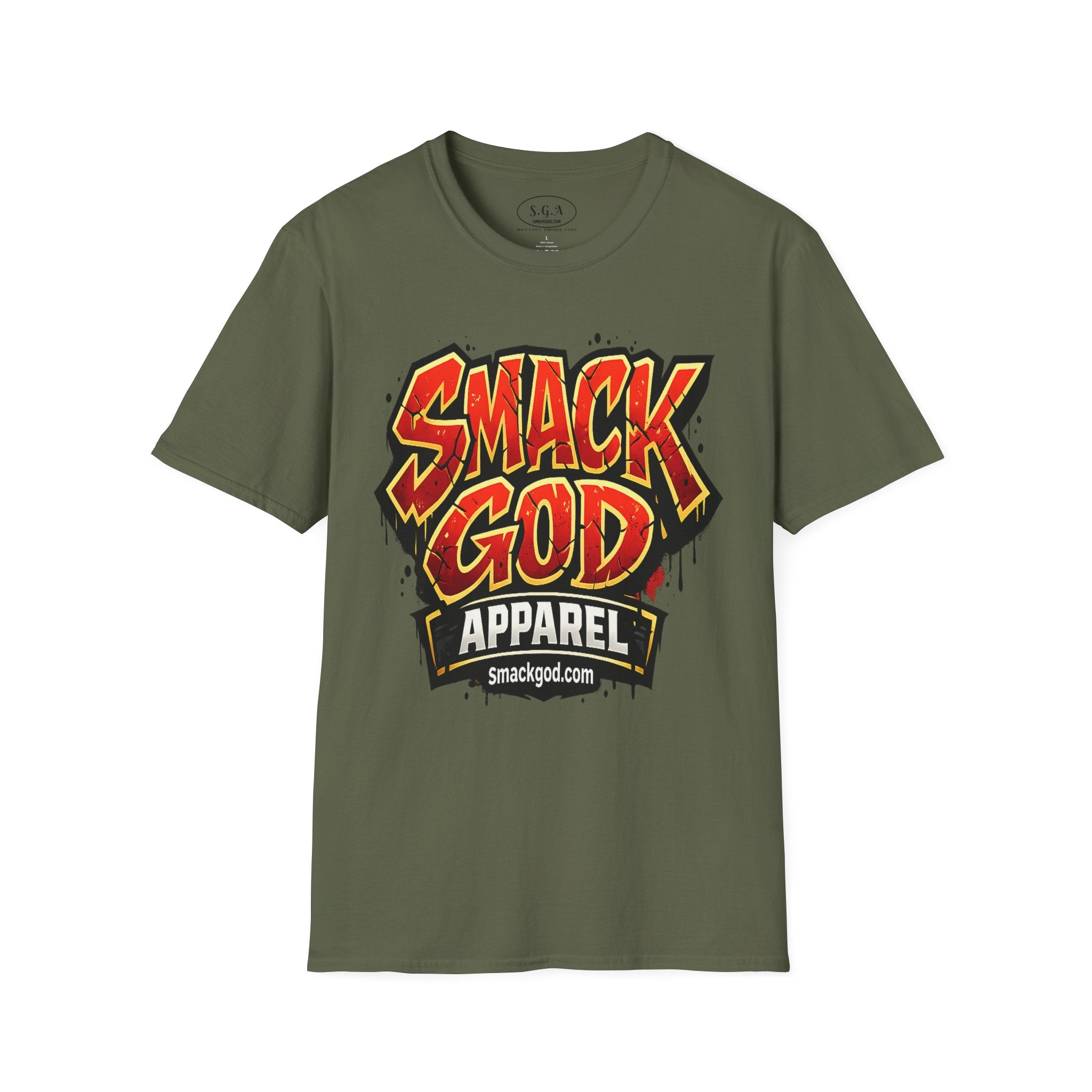 Smack God Apparel Graffiti Logo T-Shirt – Urban Streetwear Graphic Tee | Bold Hip Hop Style Shirt | SmackGod.com