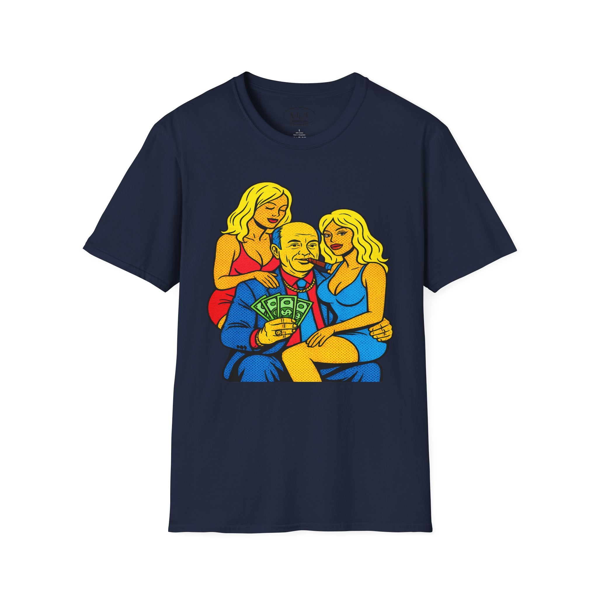 Vintage Mob Boss Money Shirt – Smack God Apparel | Cartoon Gangster Graphic T-Shirt | Retro Mafia Boss Streetwear Tee