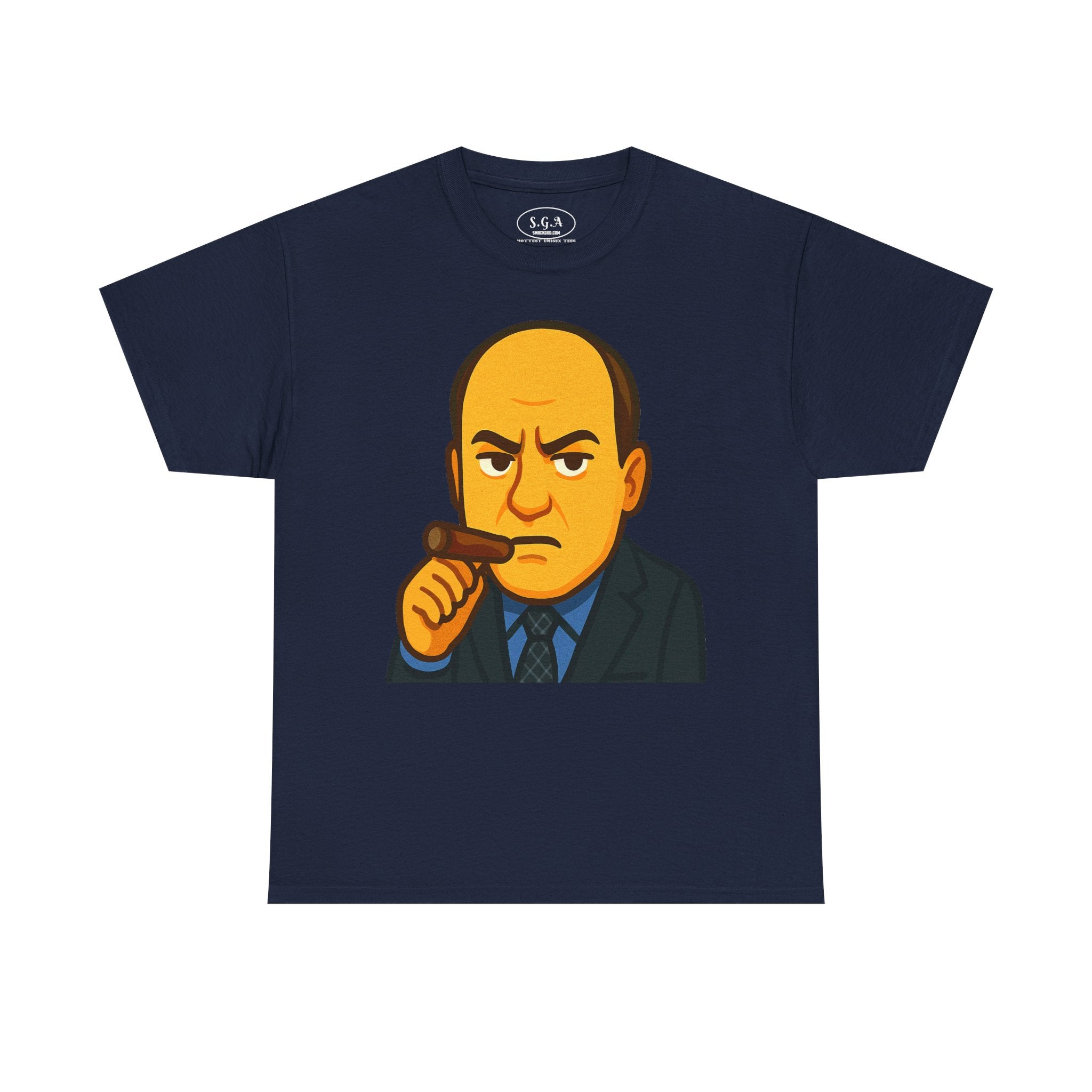 Tony Soprano Inspired Graphic T-Shirt – Mafia Boss Cartoon Tee | Sopranos Style Streetwear Shirt | Smack God Apparel