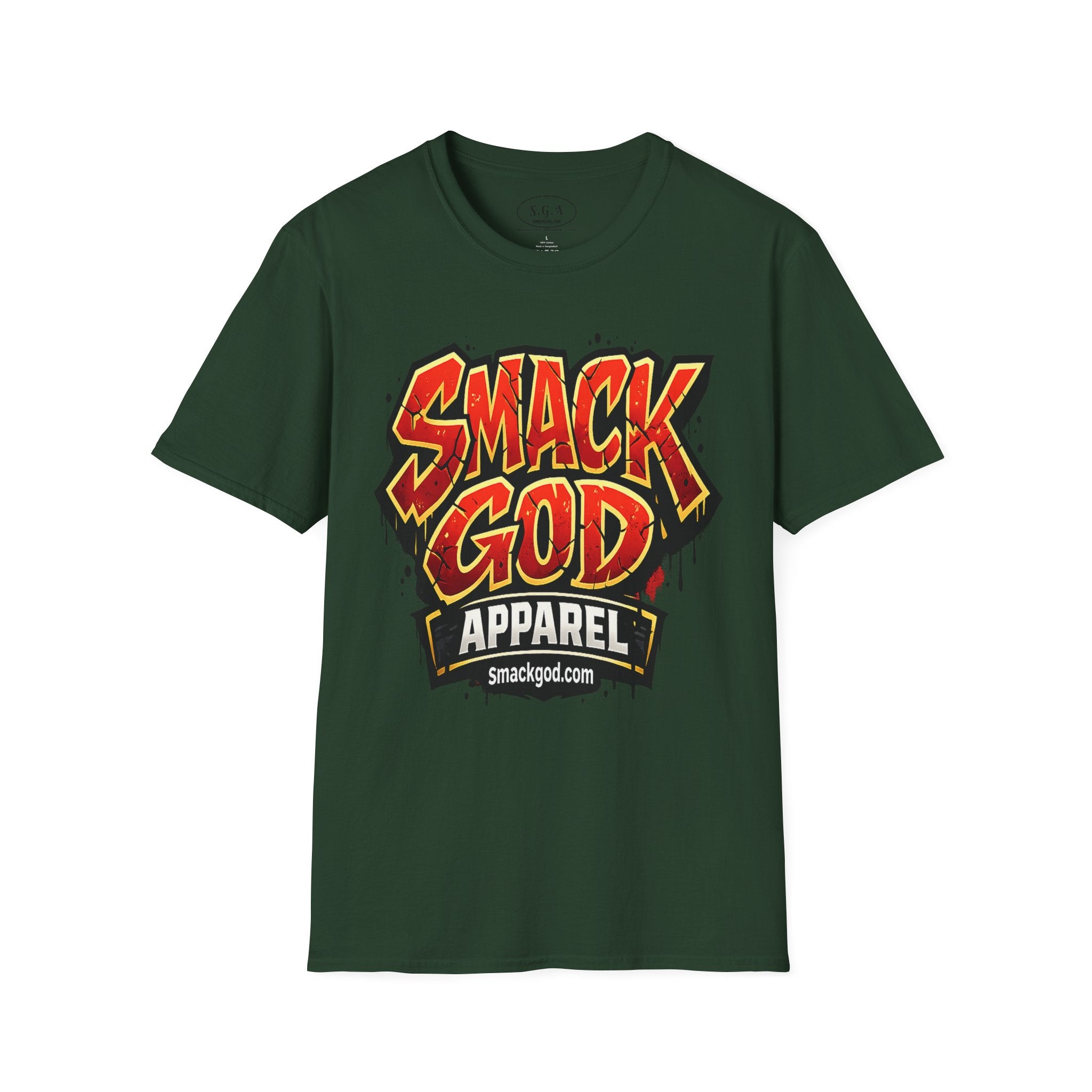 Smack God Apparel Graffiti Logo T-Shirt – Urban Streetwear Graphic Tee | Bold Hip Hop Style Shirt | SmackGod.com