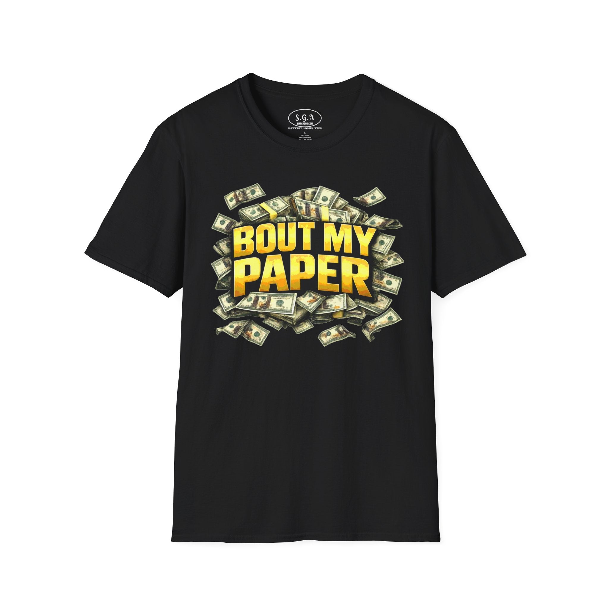 Bout My Paper T-Shirt – Money Hustle Graphic Tee | Cash Stacks Streetwear Shirt | Smack God Apparel