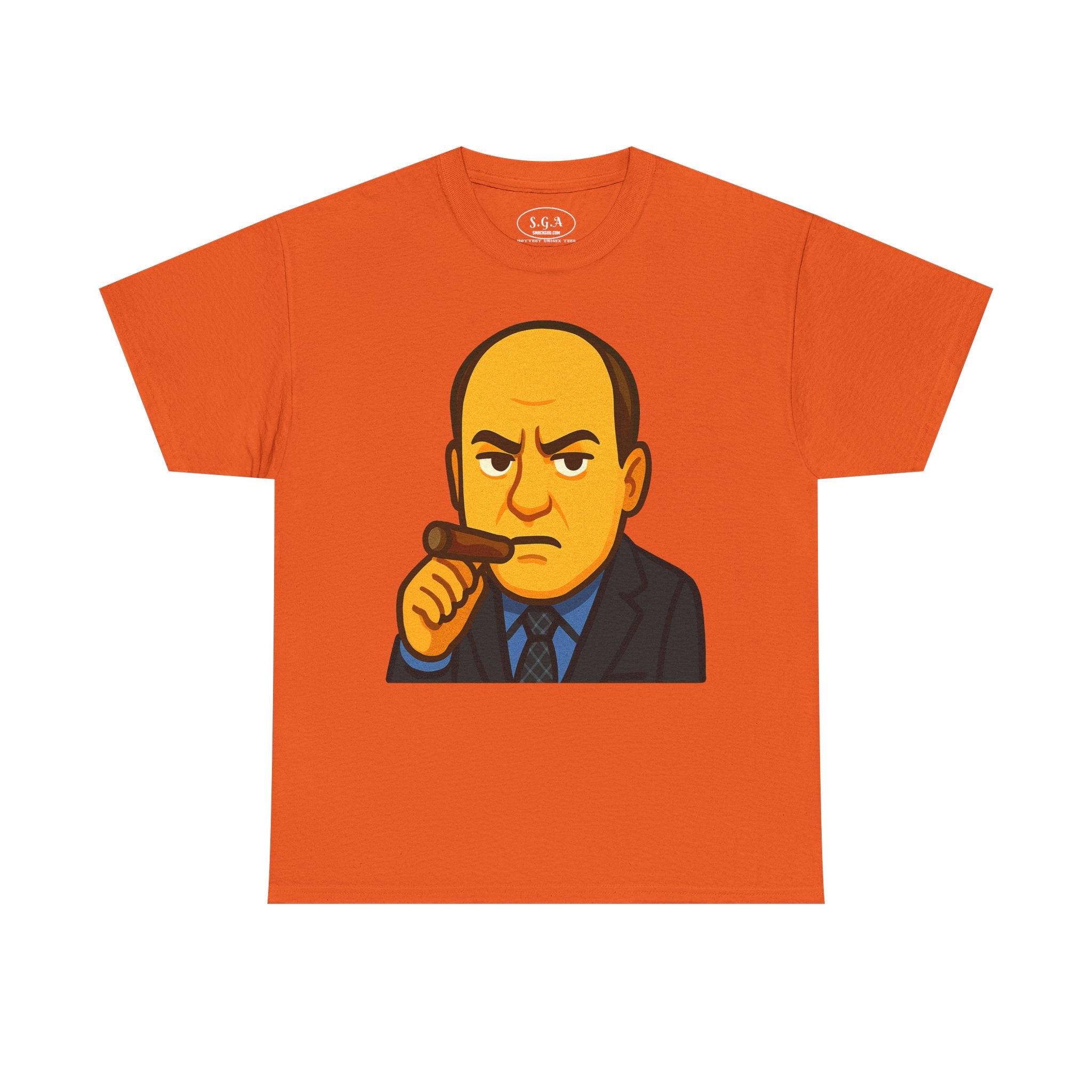 Tony Soprano Inspired Graphic T-Shirt – Mafia Boss Cartoon Tee | Sopranos Style Streetwear Shirt | Smack God Apparel