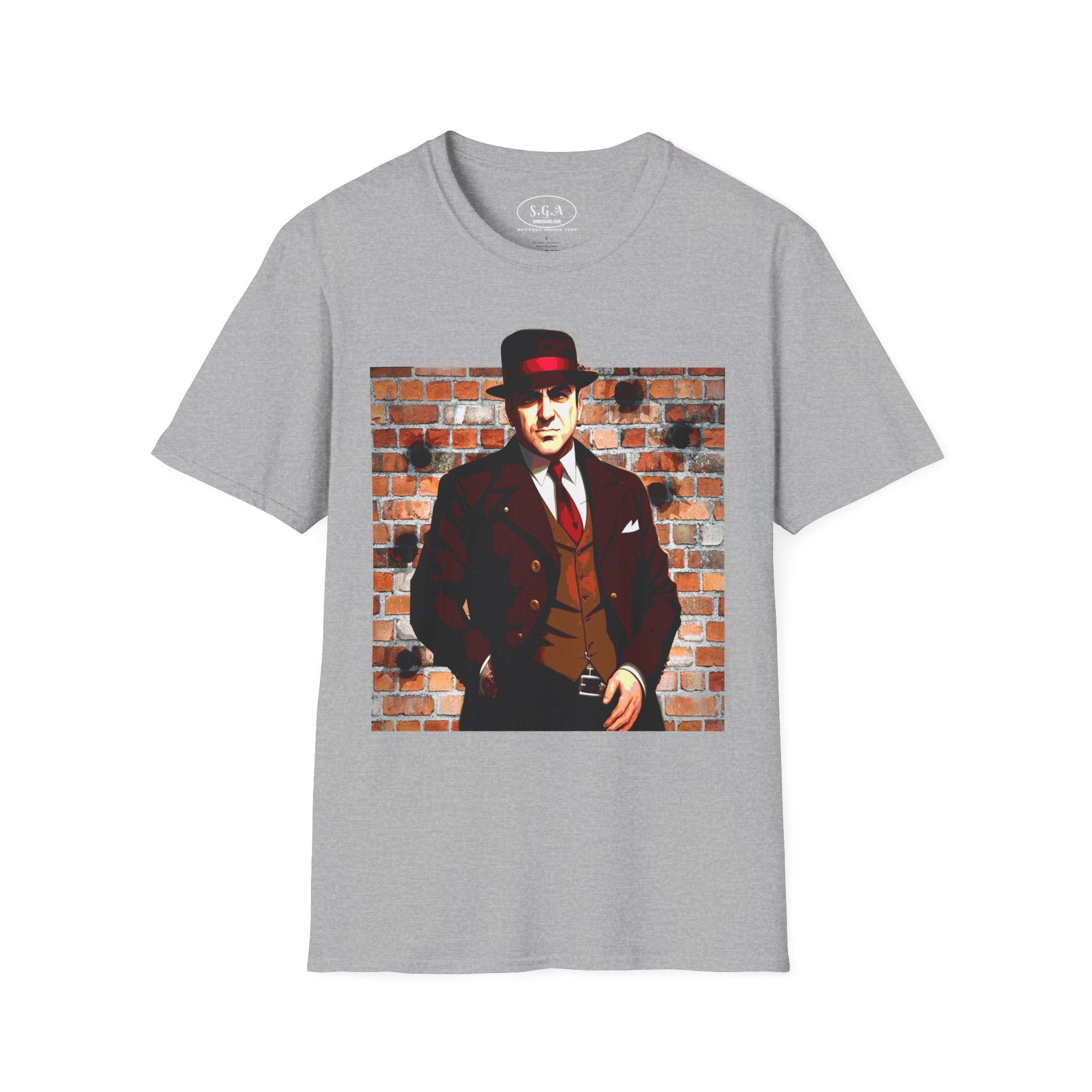 Smack God Apparel “Vintage Mob Boss Energy” Graphic T-Shirt – Classic Gangster Streetwear Tee | Old School Mafia Style Shirt | Retro Crime Drama Graphic Tee