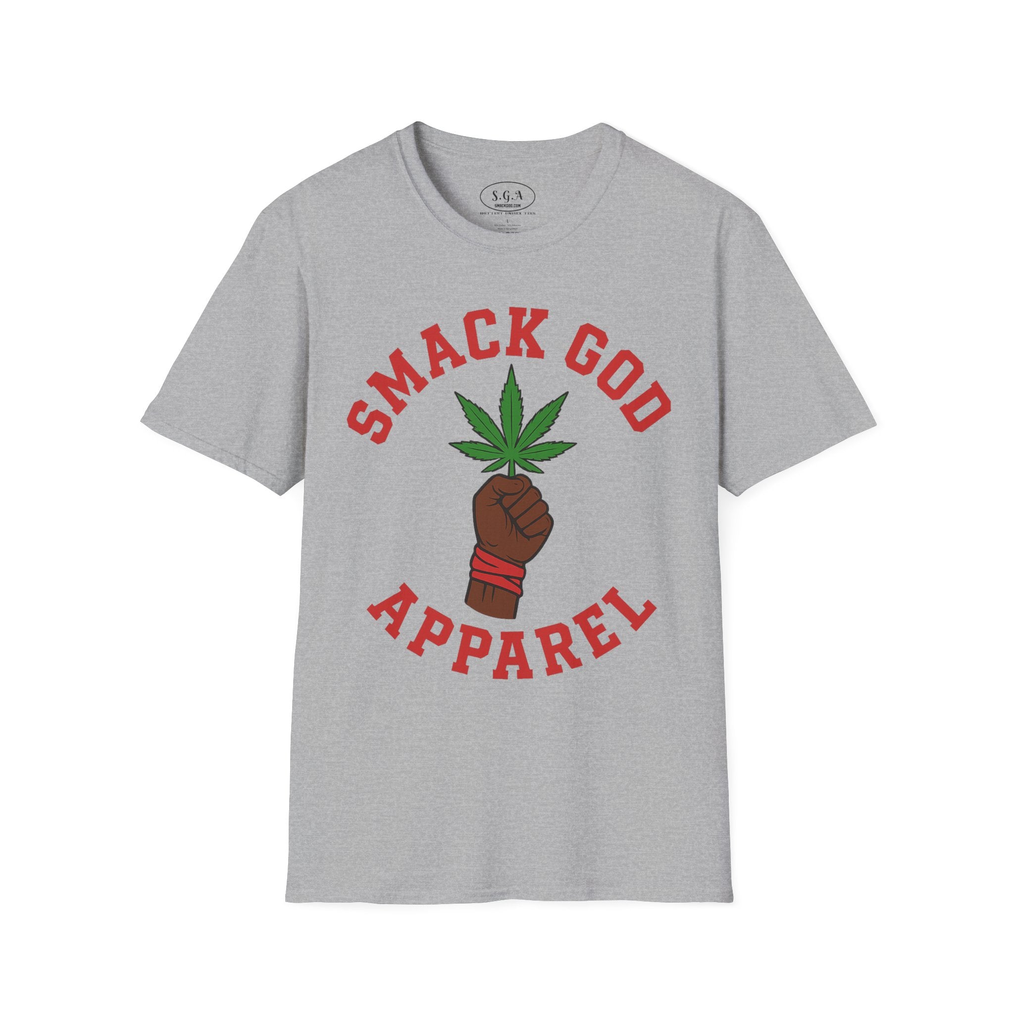 Smack God Weed Graphic T-Shirt – Cannabis Streetwear Tee | 420 Lifestyle Marijuana Shirt | Smack God Apparel