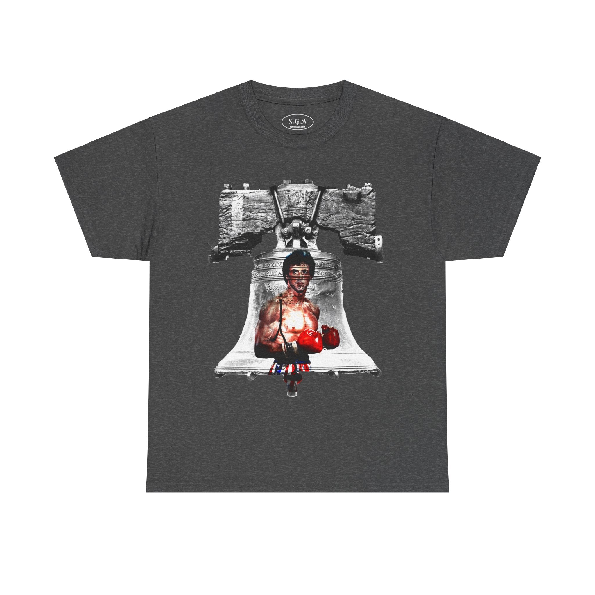 Smack God Apparel “Rocky Liberty Grind” Graphic T-Shirt – Rocky Balboa Inspired Tee | Philadelphia Liberty Bell Streetwear Shirt | Hustle Motivation Graphic Tee