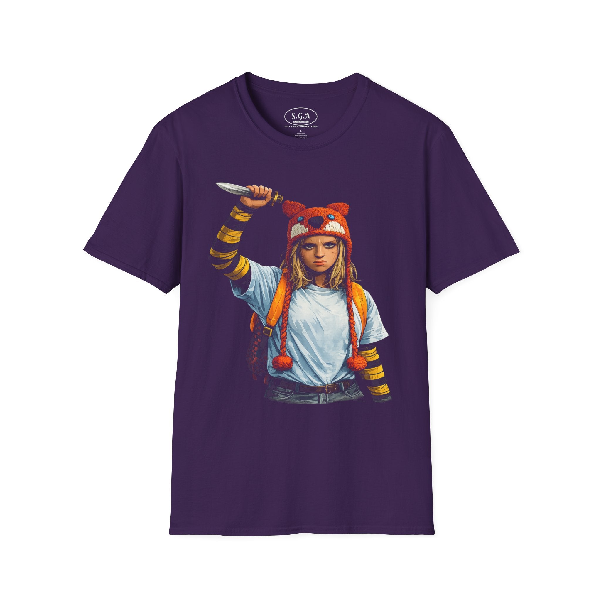 Smack God Apparel Becky-Inspired Survival Girl Graphic T-Shirt – Thriller Movie Style Streetwear Tee | Bold Horror-Inspired Graphic Shirt