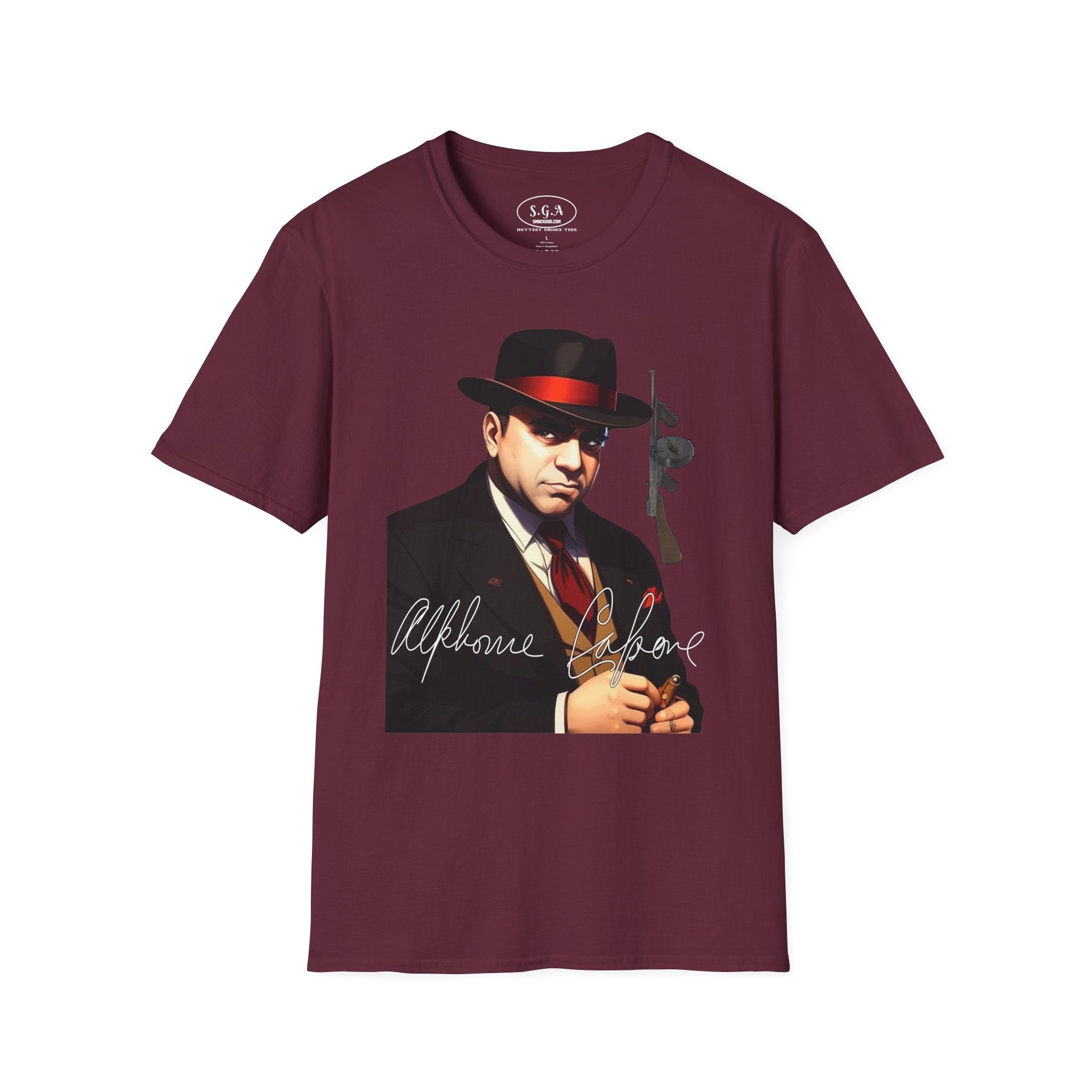 Al Capone Vintage Mafia Graphic T-Shirt – Gangster Streetwear Tee |Smack God Apparel