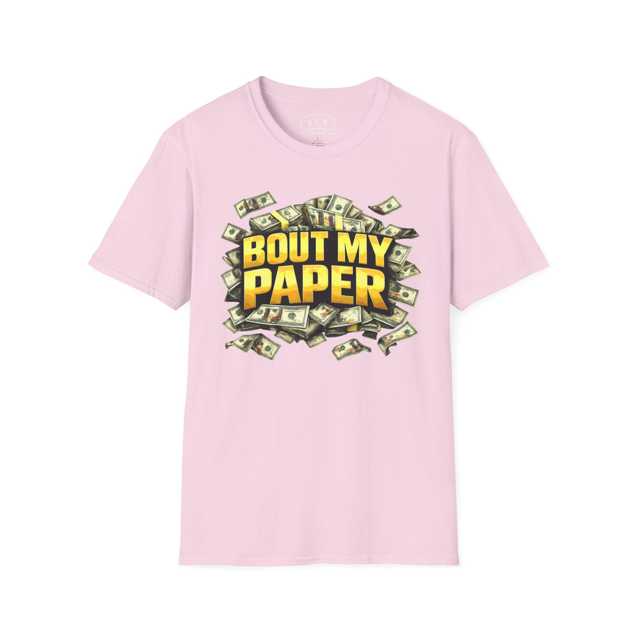 Bout My Paper T-Shirt – Money Hustle Graphic Tee | Cash Stacks Streetwear Shirt | Smack God Apparel