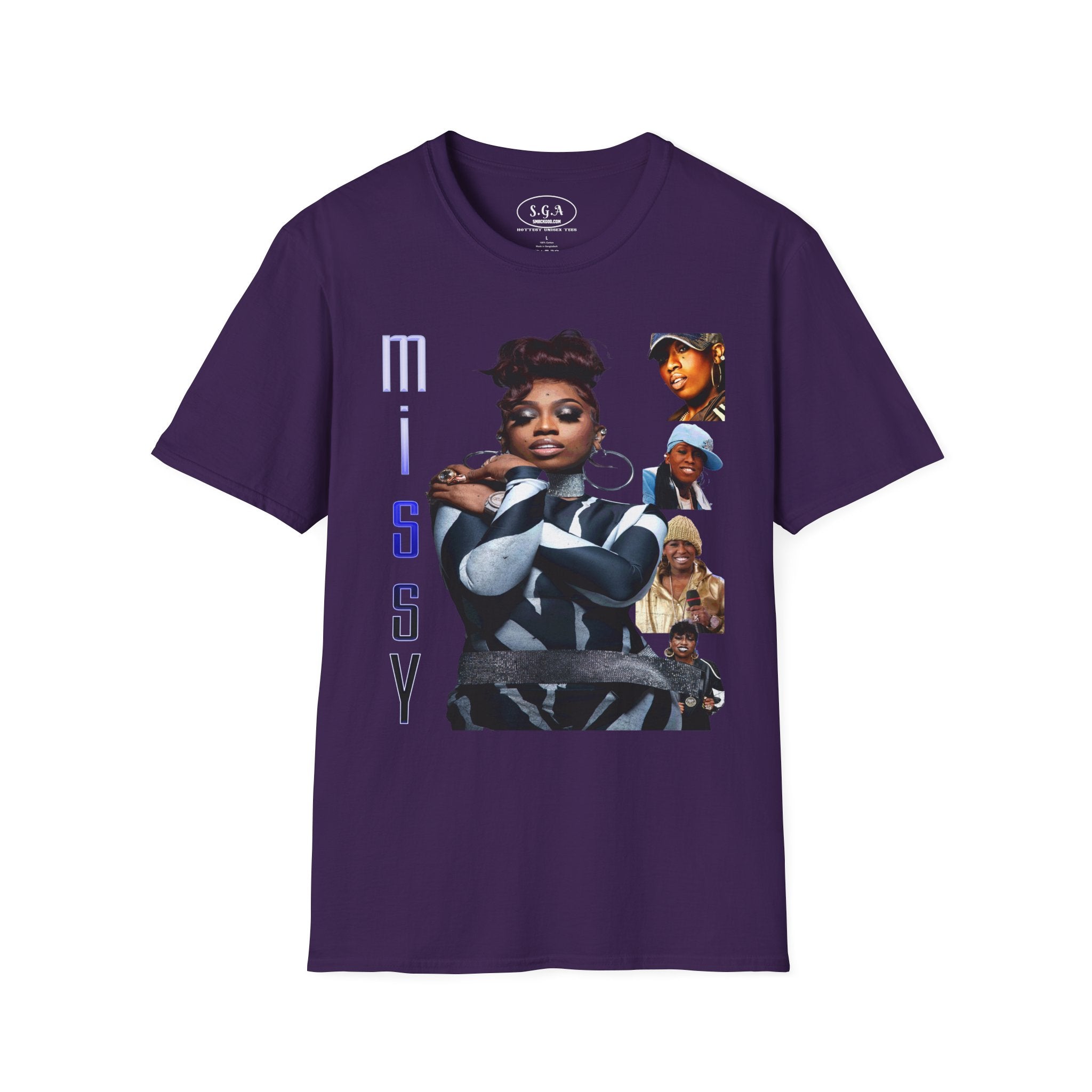 Missy Elliott Graphic T-Shirt – Smack God Apparel Hip Hop Legend Tee | 90s Female Rap Icon Shirt | Urban Streetwear TShirt