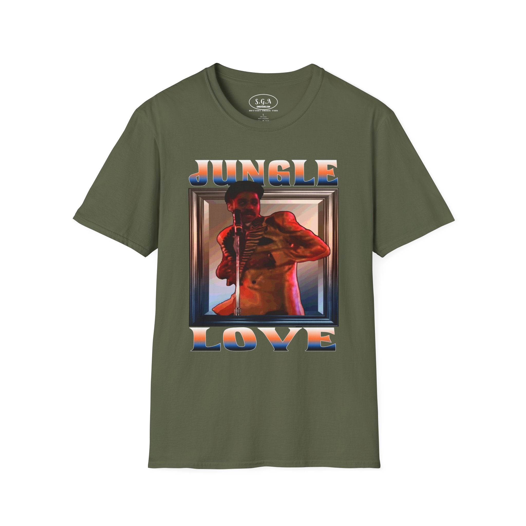 Smack God Apparel “Jungle Love Vibes” Graphic T-Shirt – Morris Day Inspired Tee | Funk Music Streetwear Shirt | Retro 80s Party Graphic Tee
