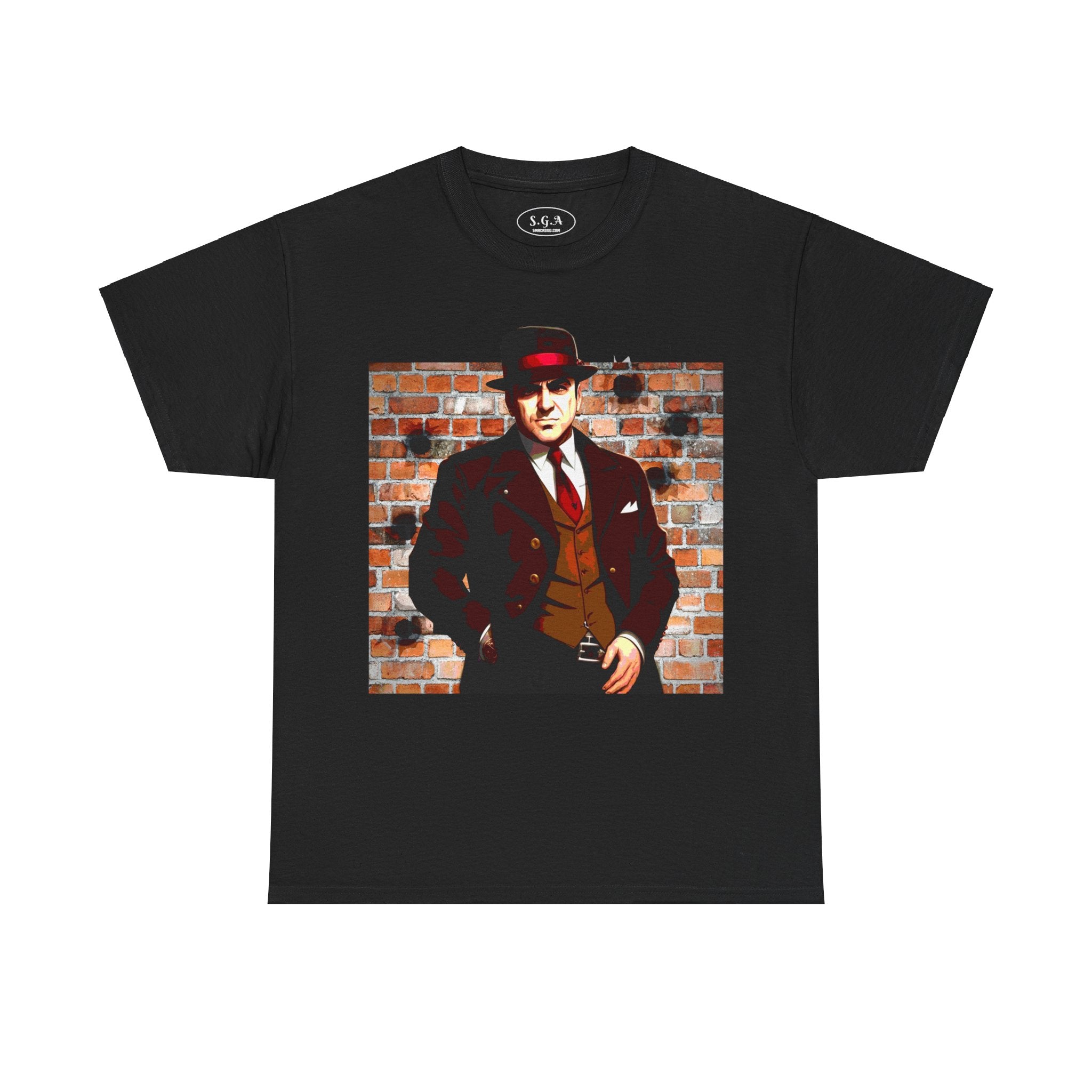 Al Capone T-Shirt – Smack God Apparel Gangster Graphic Tee | Vintage Mob Boss Streetwear Shirt | Classic Crime T-shirt