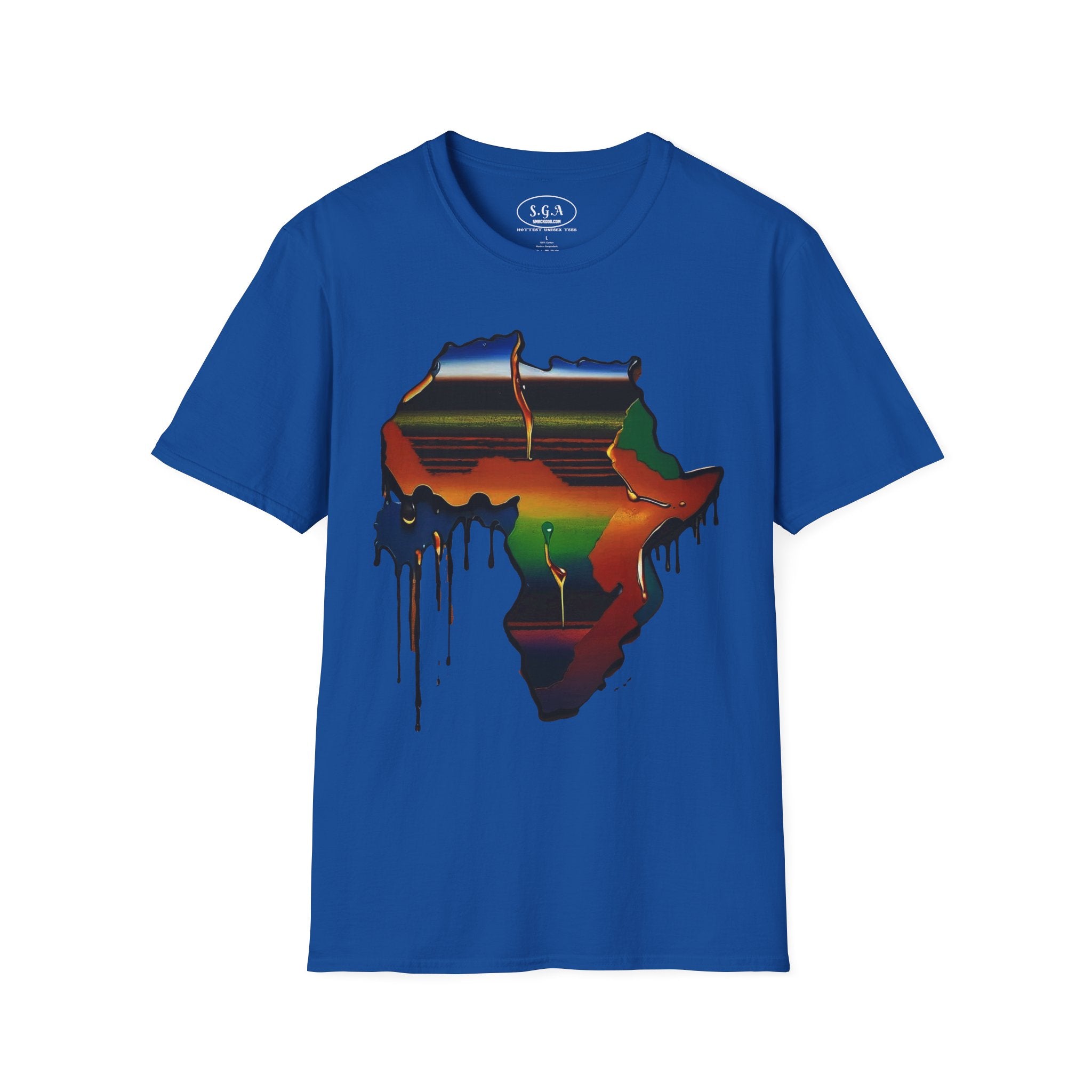Africa Drip Graphic T-Shirt – Smack God Apparel Afrocentric Streetwear Tee | Melanin Culture Shirt | Urban Art T-shirt