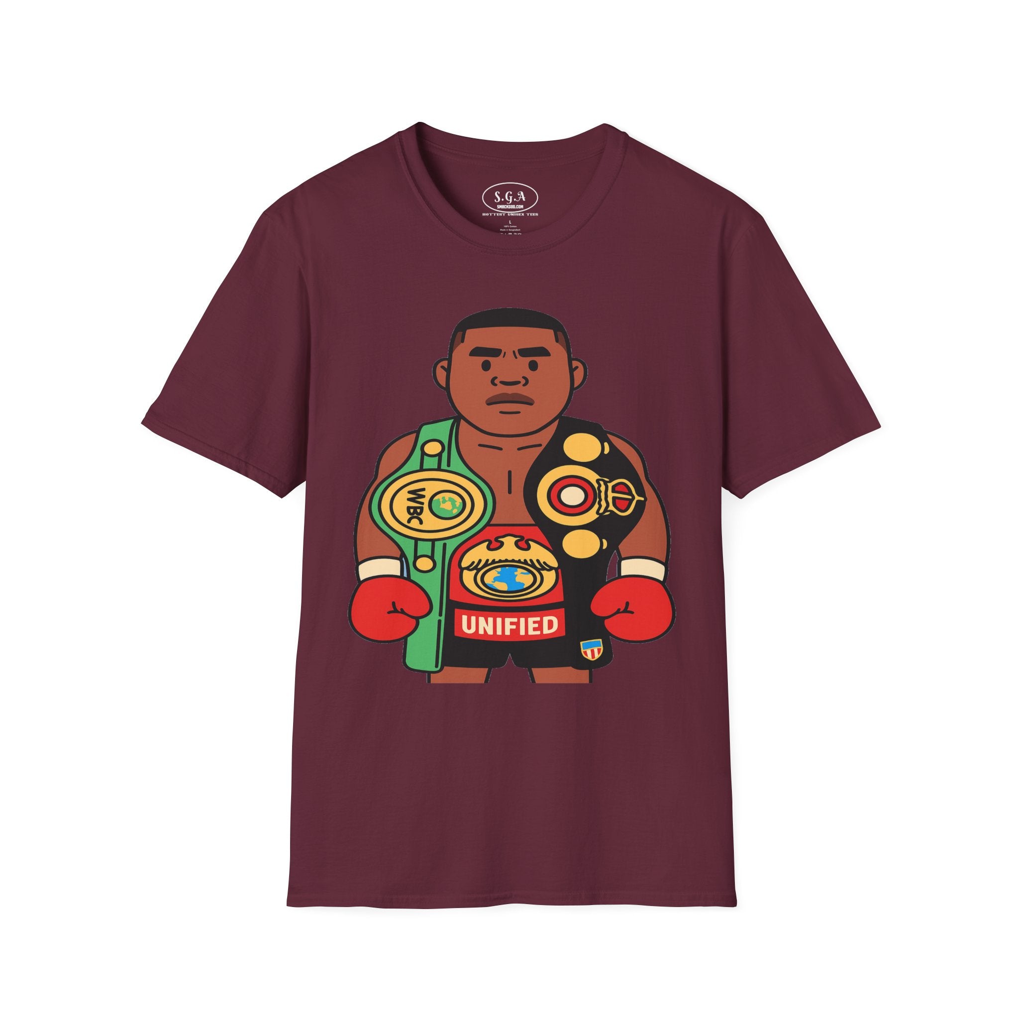 Iron Mike Inspired Boxing Champion T-Shirt – Cartoon Heavyweight Champ Tee | Boxing Streetwear Shirt | Smack God Apparel