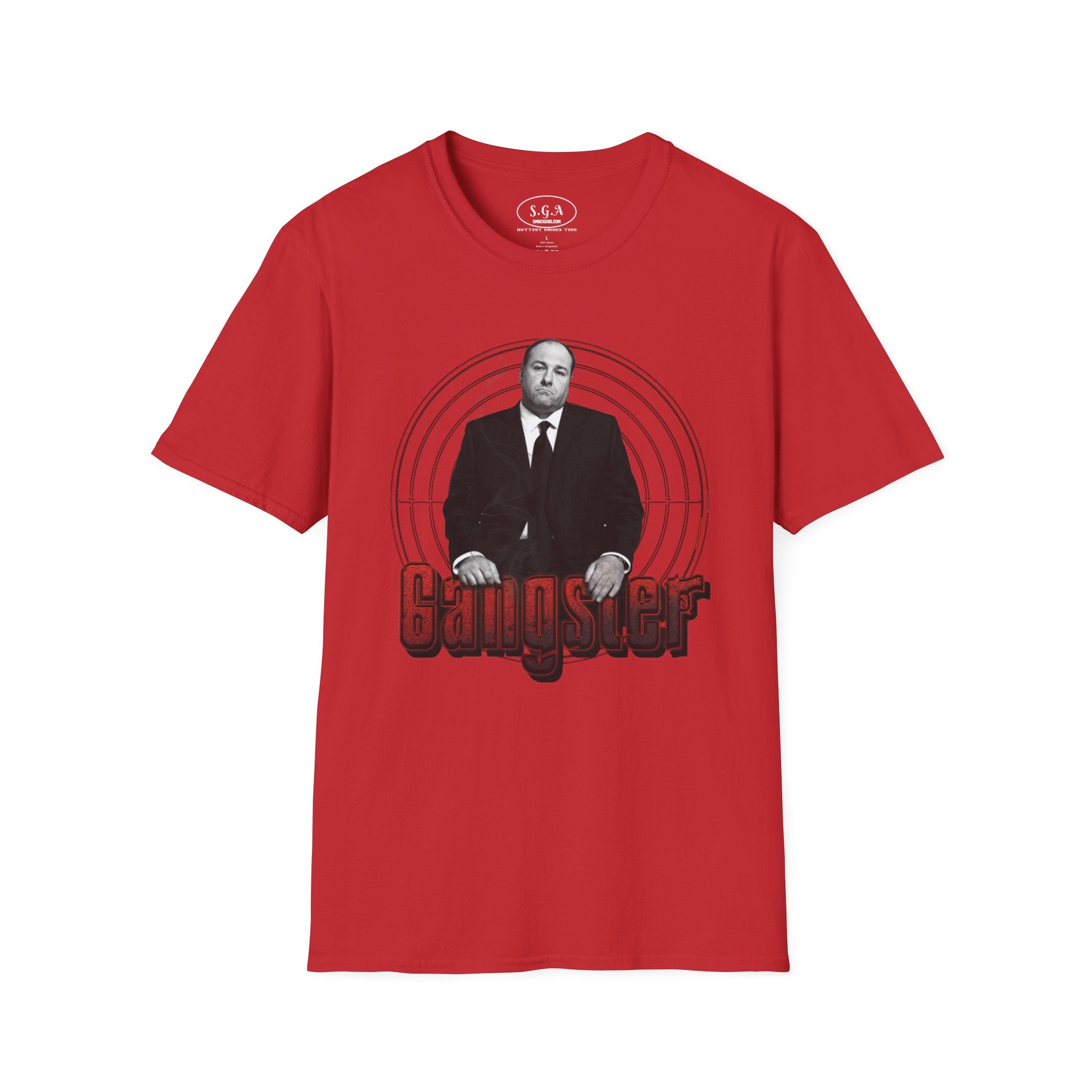 Smack God Apparel “Tony Soprano Gangster Energy” Graphic T-Shirt – Mafia Boss Streetwear Tee | Sopranos Inspired Mob Shirt | Classic Gangster Graphic Tee