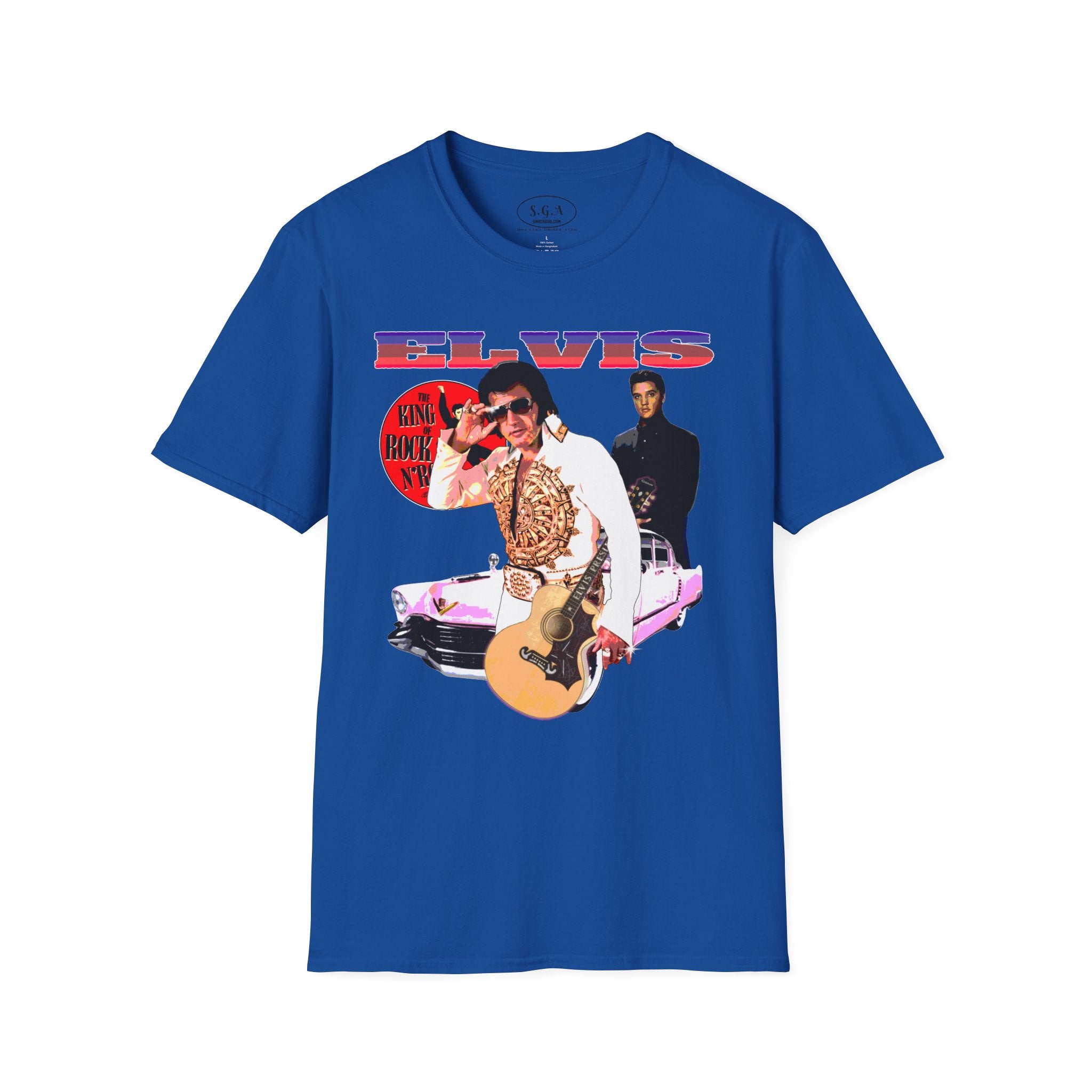 Elvis Inspired T-Shirt – King of Rock Vintage Graphic Tee | Retro Rock N Roll Shirt | Smack God Apparel