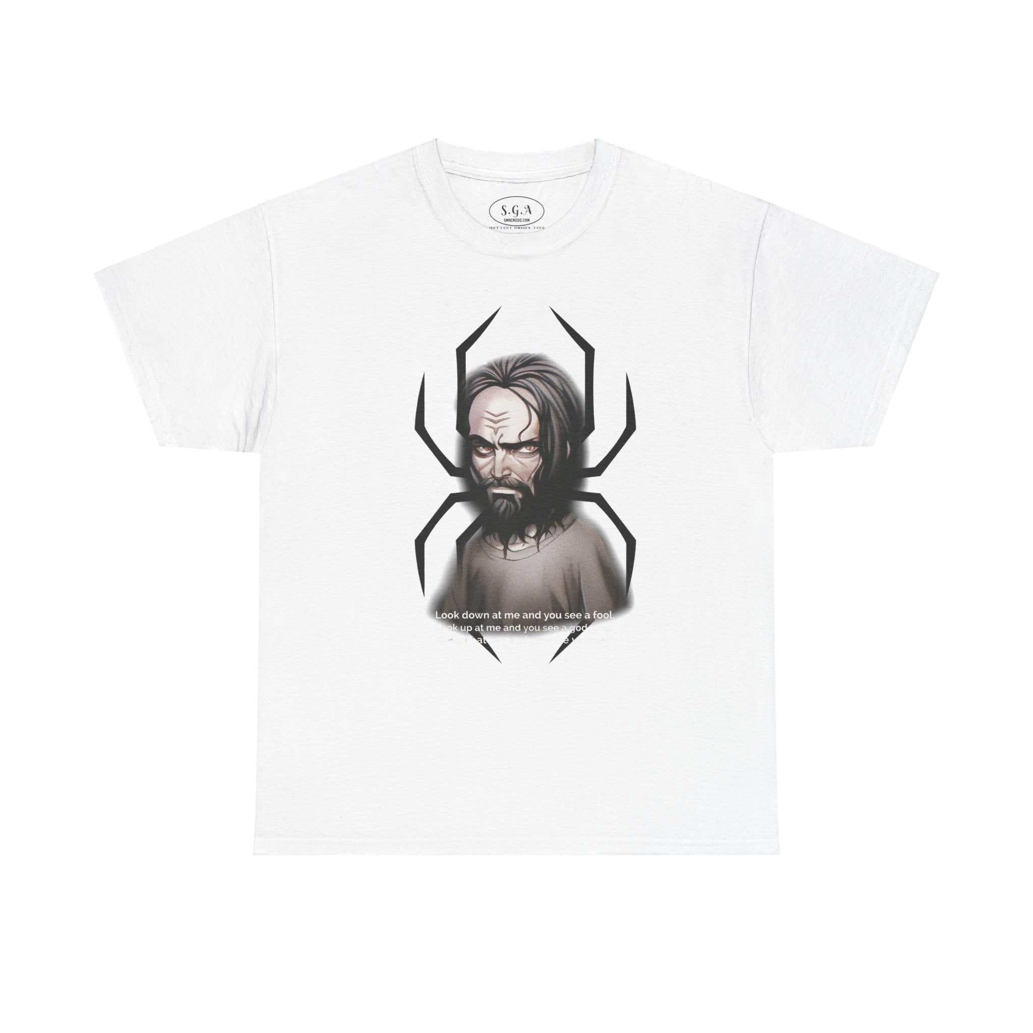 "Cartoon Charles Manson Tee Shirt - Edgy Fashion Statement - Smack God Apparel"