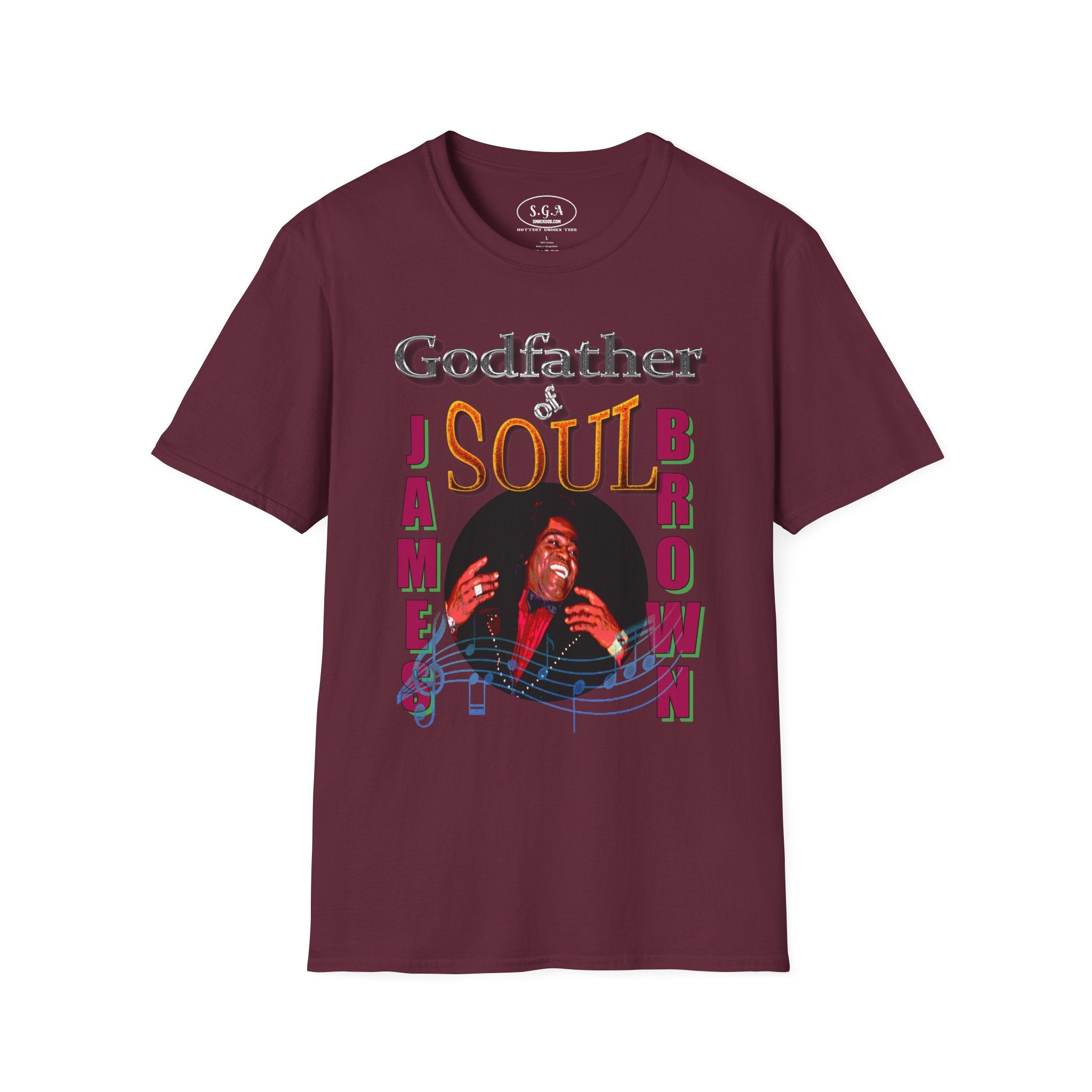 James Brown “Godfather of Soul” T-Shirt – Classic Funk Music Graphic Tee | Smack God Apparel Streetwear Shirt | Vintage Soul Legend Tee