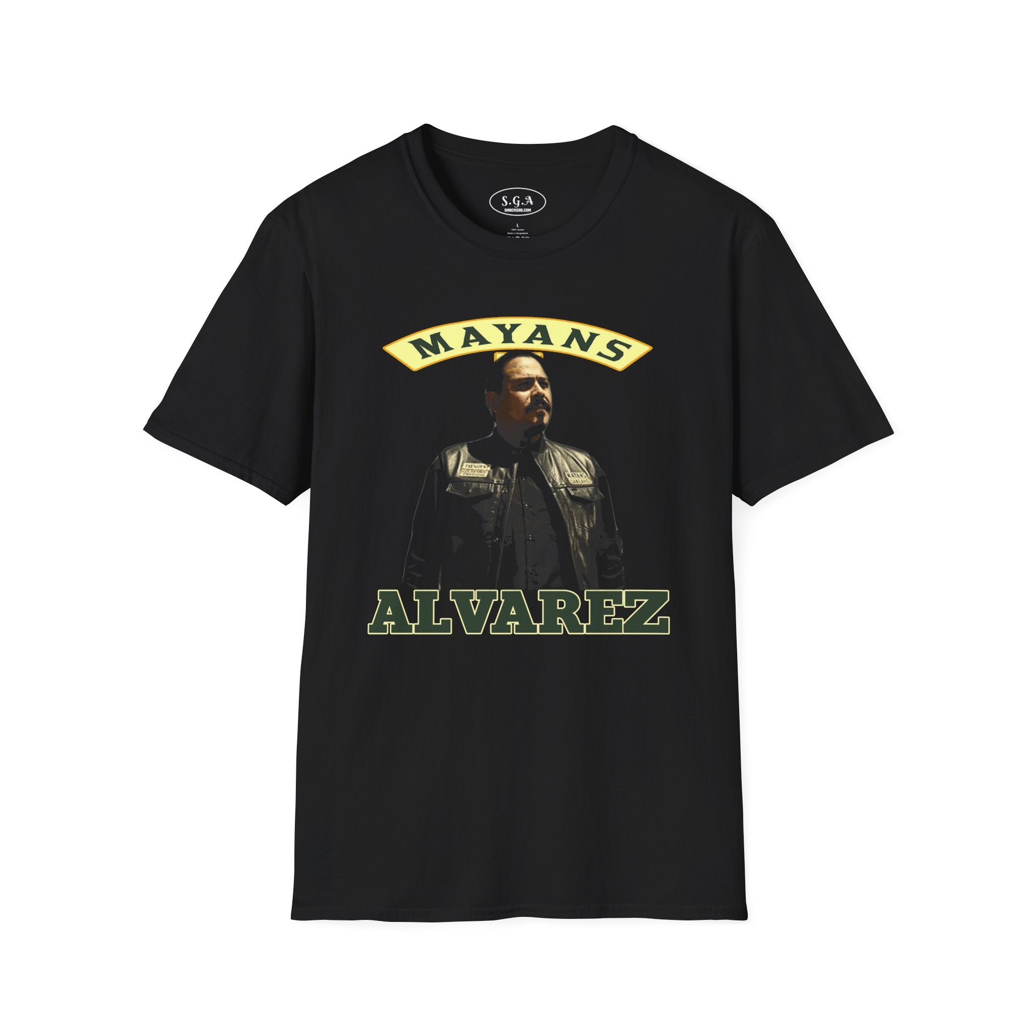 Marcus Alvarez Mayans MC T-Shirt – Sons of Anarchy Biker Club Graphic Tee | Smack God Apparel Streetwear Shirt | Motorcycle Culture Tee | SmackGod.com