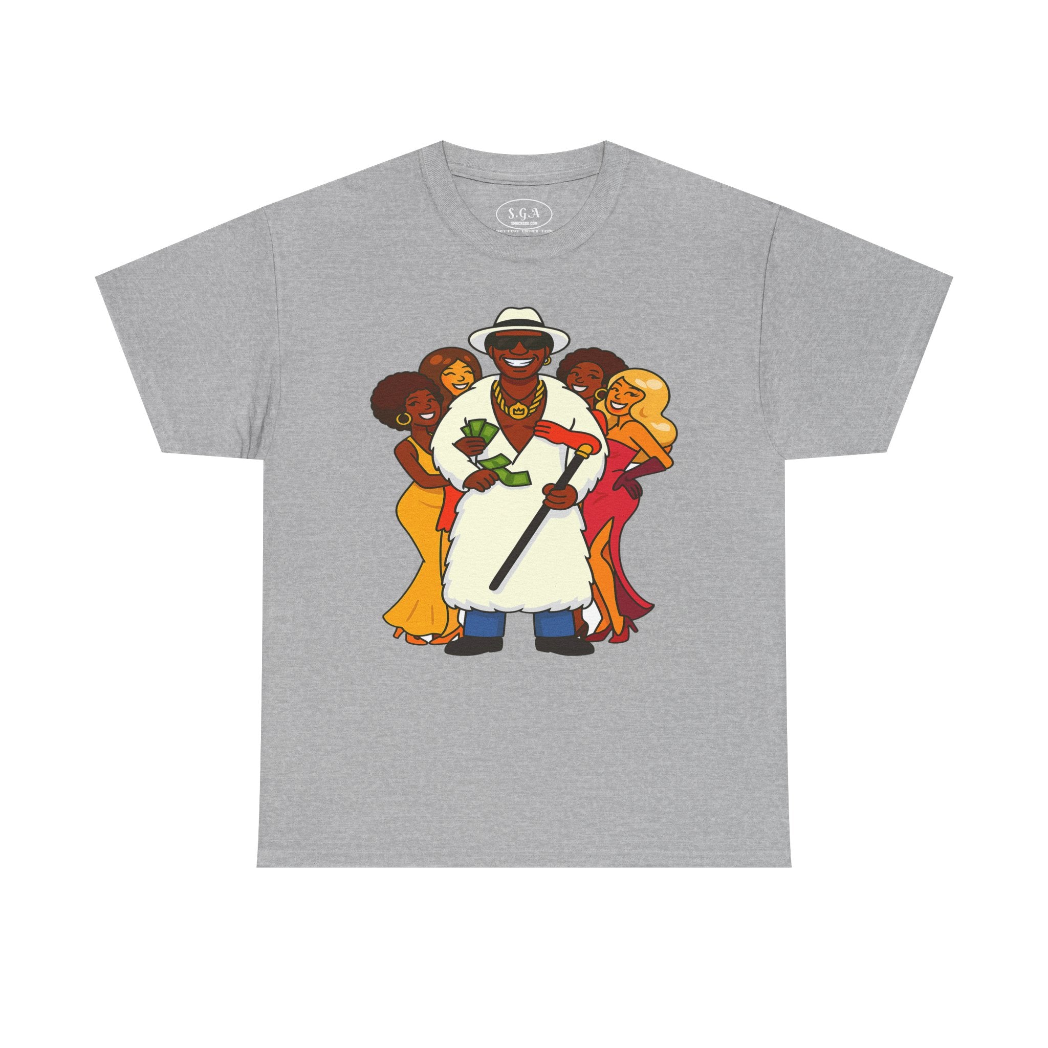 Goldie “The Mack” Inspired Pimp Boss T-Shirt – Money Hustler Graphic Tee | Retro Streetwear Shirt | Smack God Apparel