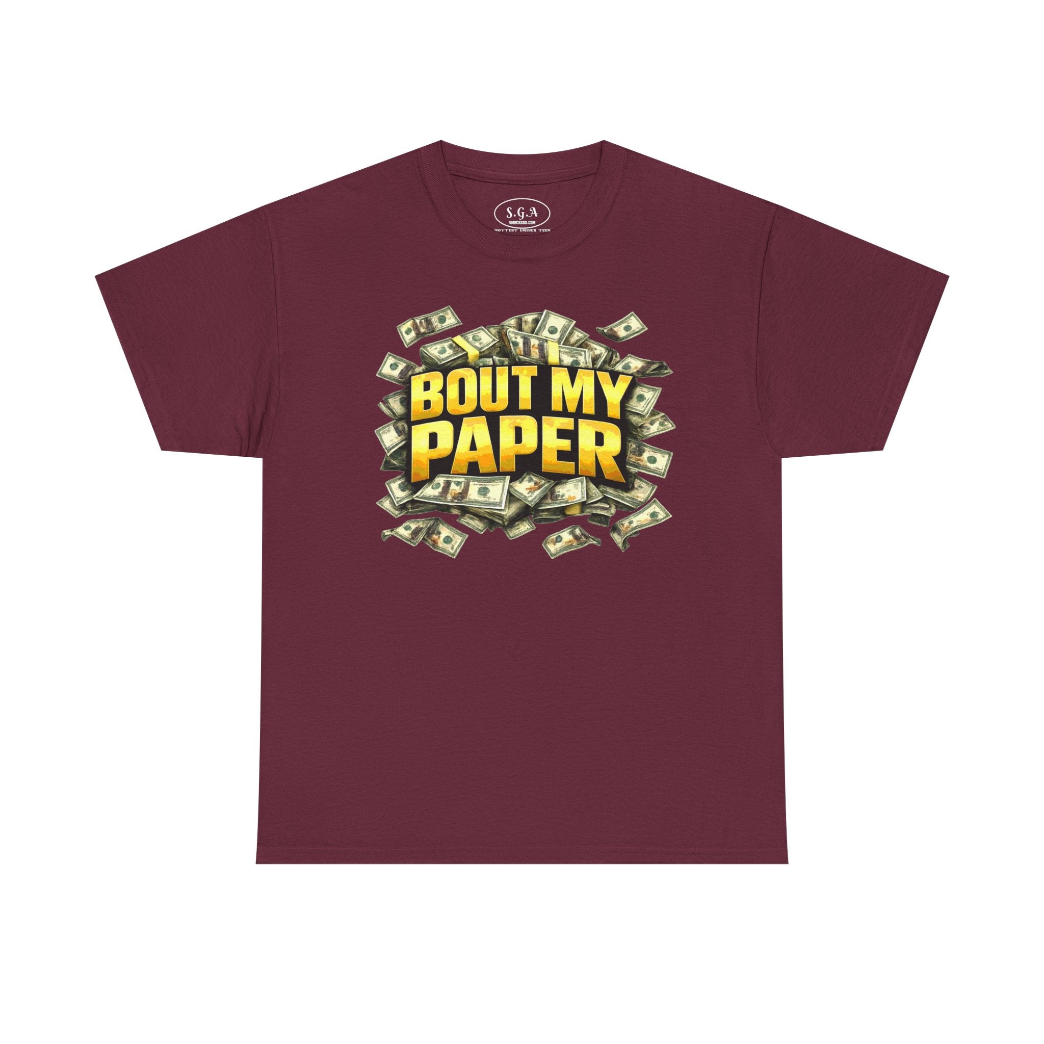 Bout My Paper T-Shirt – Money Hustle Graphic Tee | Cash Stacks Streetwear Shirt | Smack God Apparel