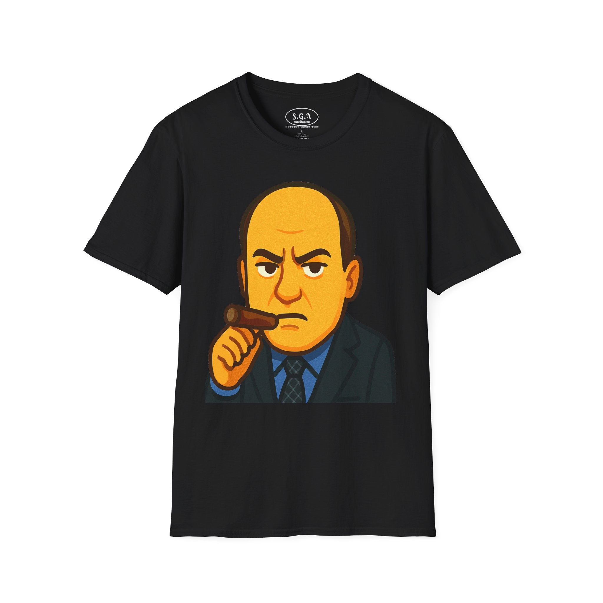 Tony Soprano Inspired Graphic T-Shirt – Mafia Boss Cartoon Tee | Sopranos Style Streetwear Shirt | Smack God Apparel