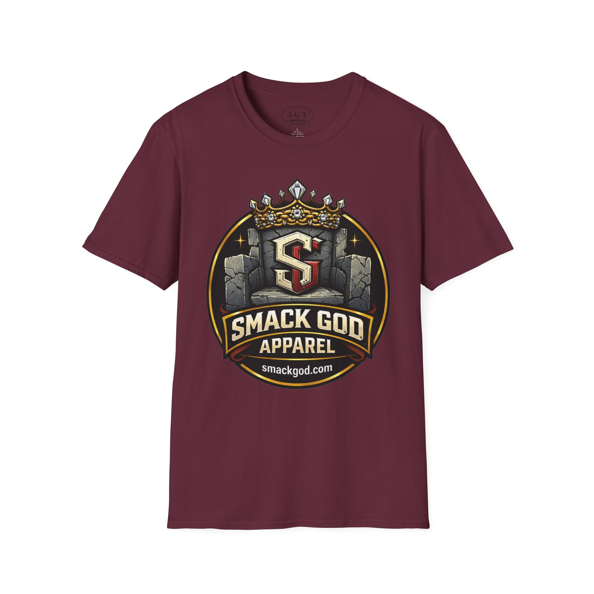 Smack God Apparel Logo T-Shirt – Crown Crest Streetwear Tee | Premium Urban Graphic Shirt | SmackGod.com